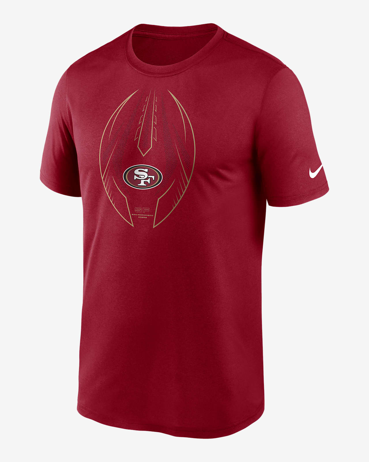  NFL Team Apparel SAN FRANCISCO 49ERS Football T-shirt Size 4 7 Years 