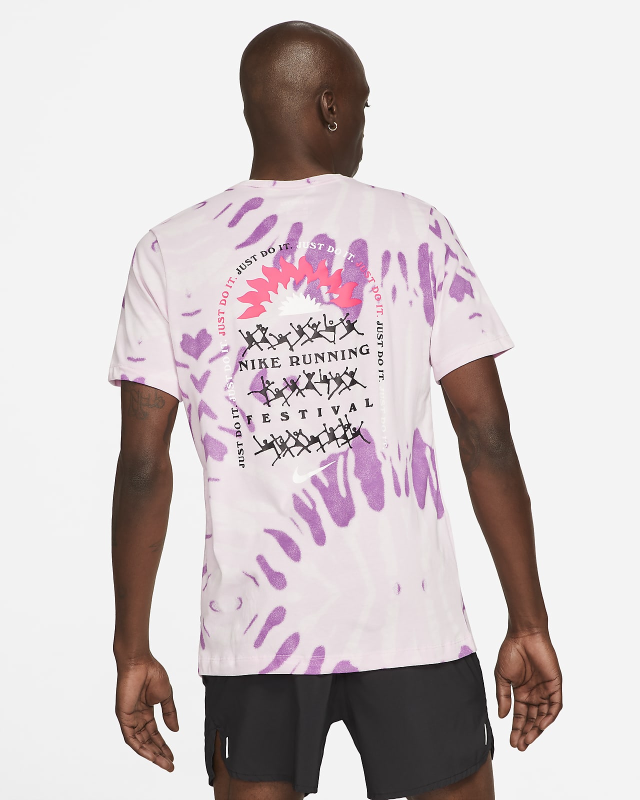 playera nike running hombre