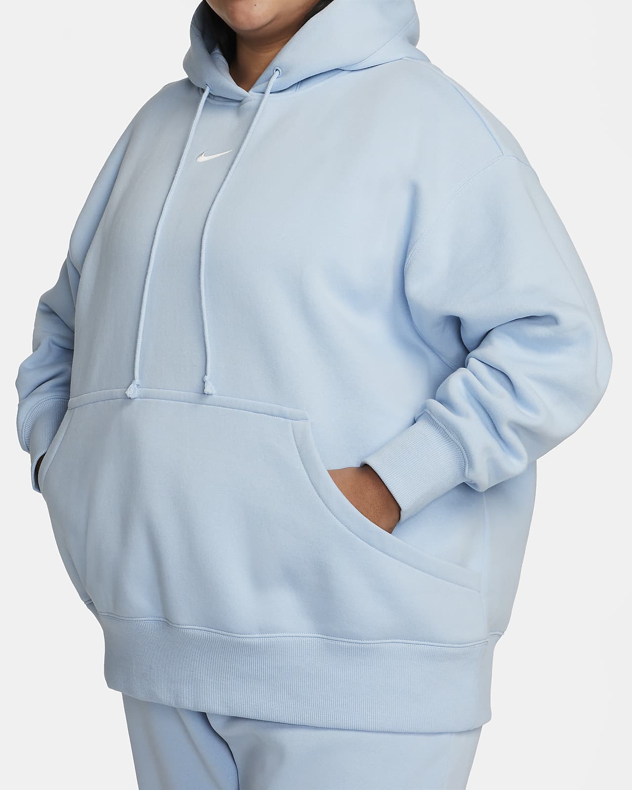 NIKE Women's Nike Sportswear Phoenix Fleece Oversized Half-Zip Crop  Sweatshirt (Plus Size)