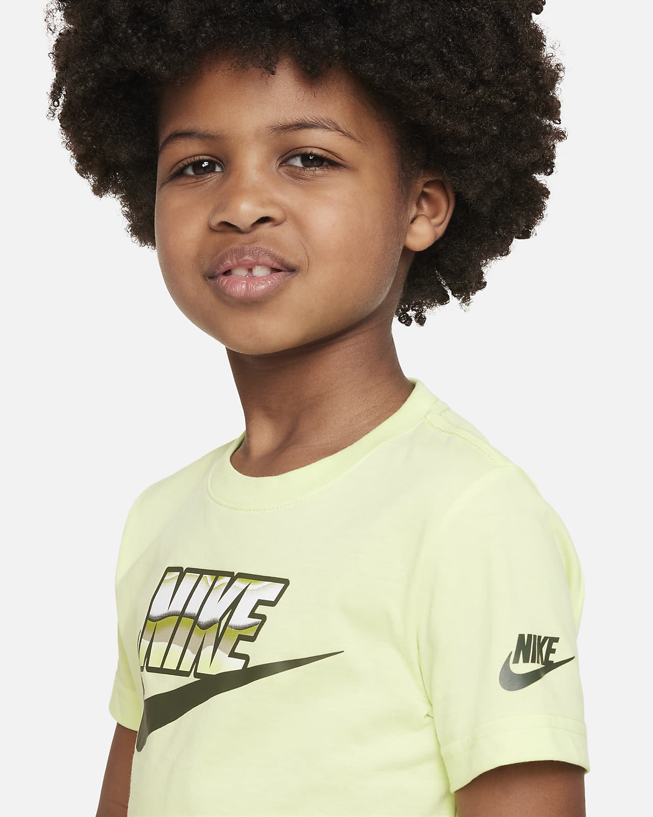 Tee T-Shirt. Kids\' Nike Little Scape Dri-FIT Futura Stripe