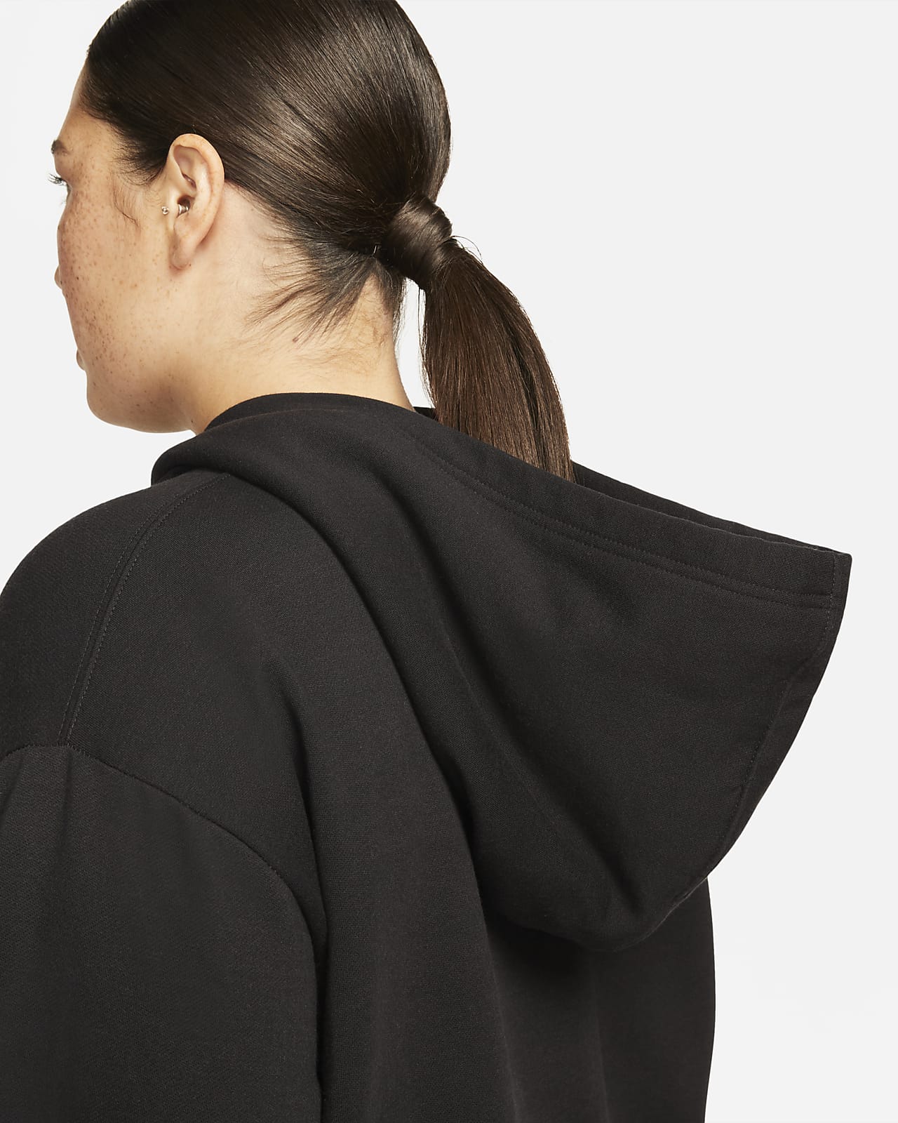 Nike Yoga Luxe Women's Cropped Fleece Hoodie (Plus Size). Nike.com