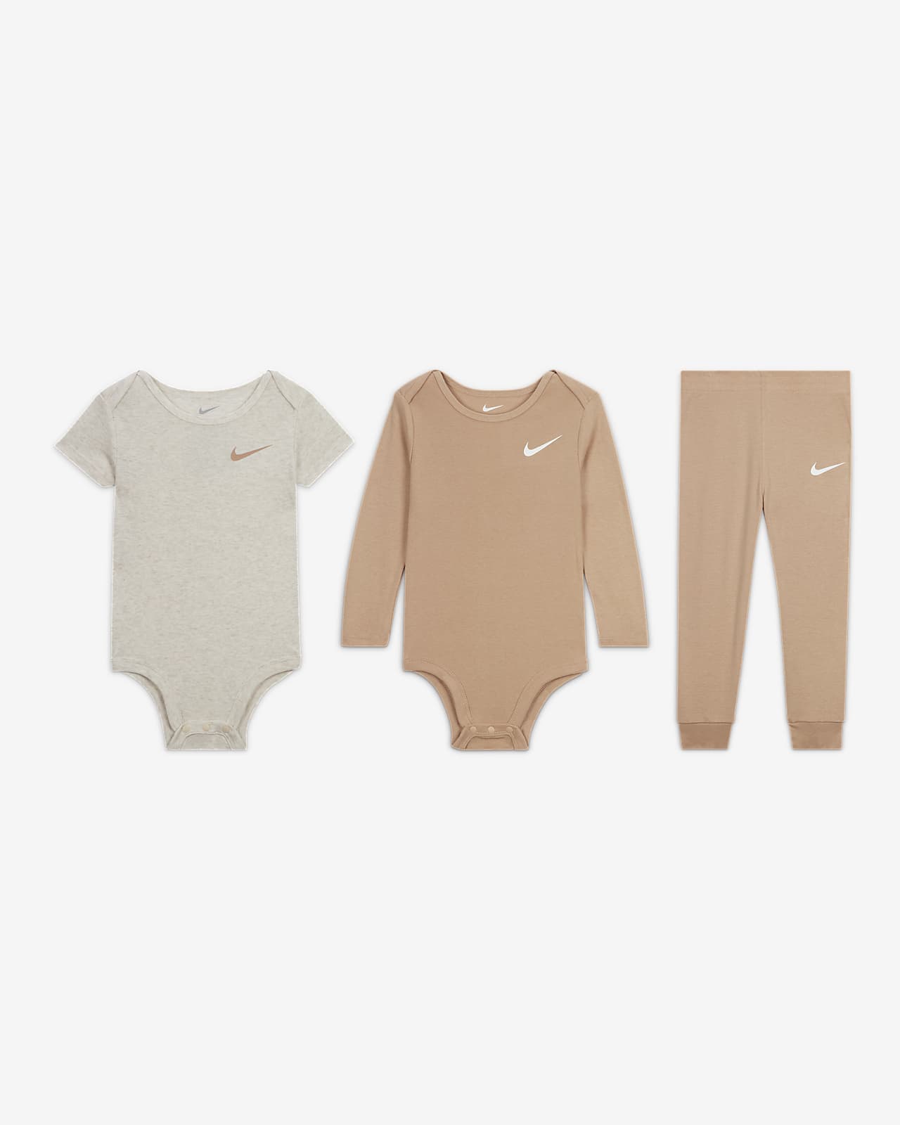 Nike Essentials Baby (12-24M) 3-Piece Bodysuit Set