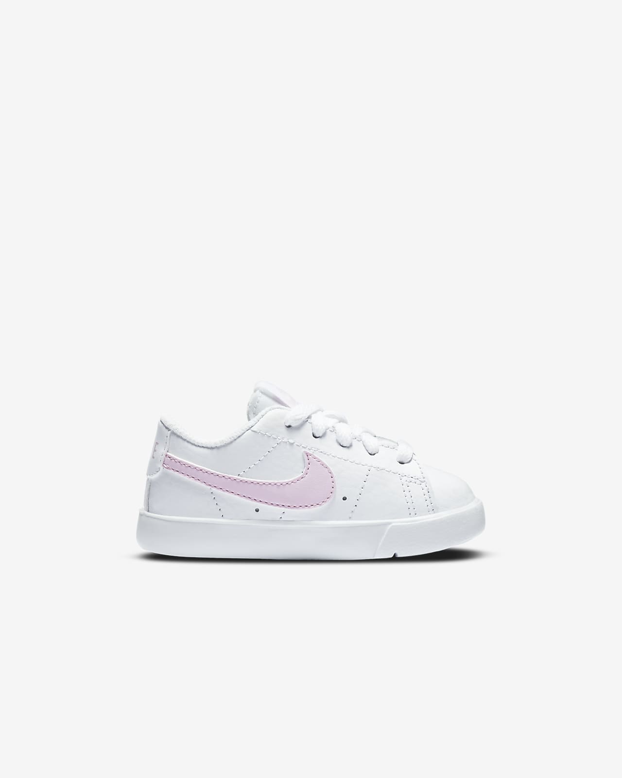 pink and white toddler nike shoes