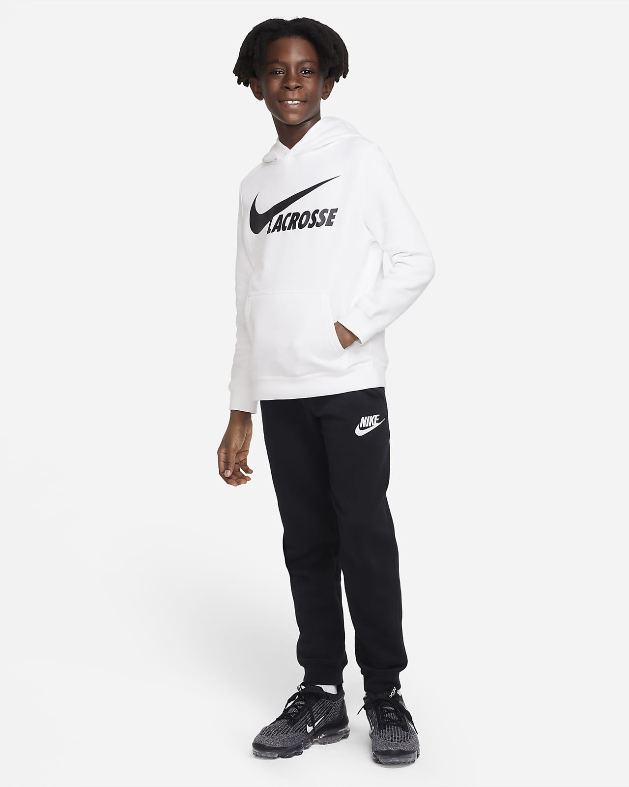 Nike Club Fleece Big Kids' Pullover Hoodie.