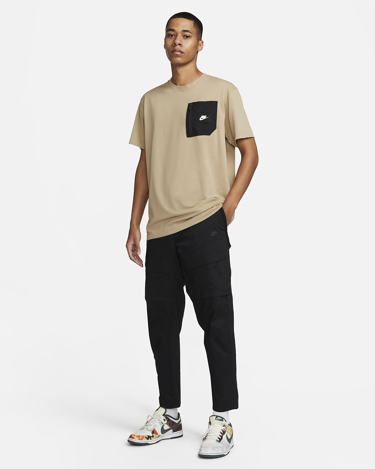 Nike Sportswear Dri-FIT Men's Sports Utility Short-Sleeve Top - Brown