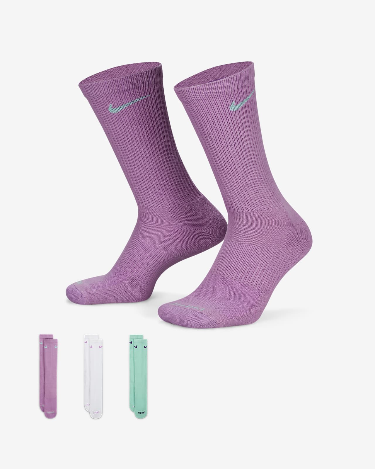 leninismen Litteratur ubemandede Nike Everyday Plus Cushioned Training Crew Socks (3 Pairs). Nike.com
