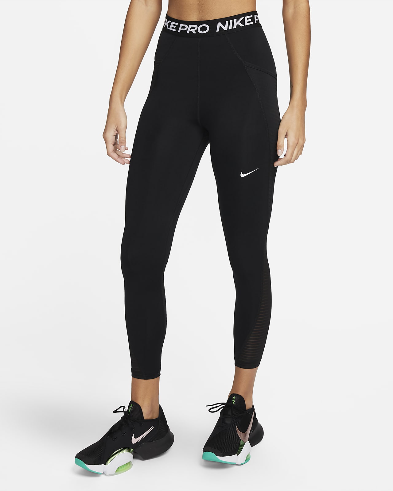 dubbellaag Schatting gelijkheid Nike Pro Women's High-Waisted Leggings with Pockets. Nike LU