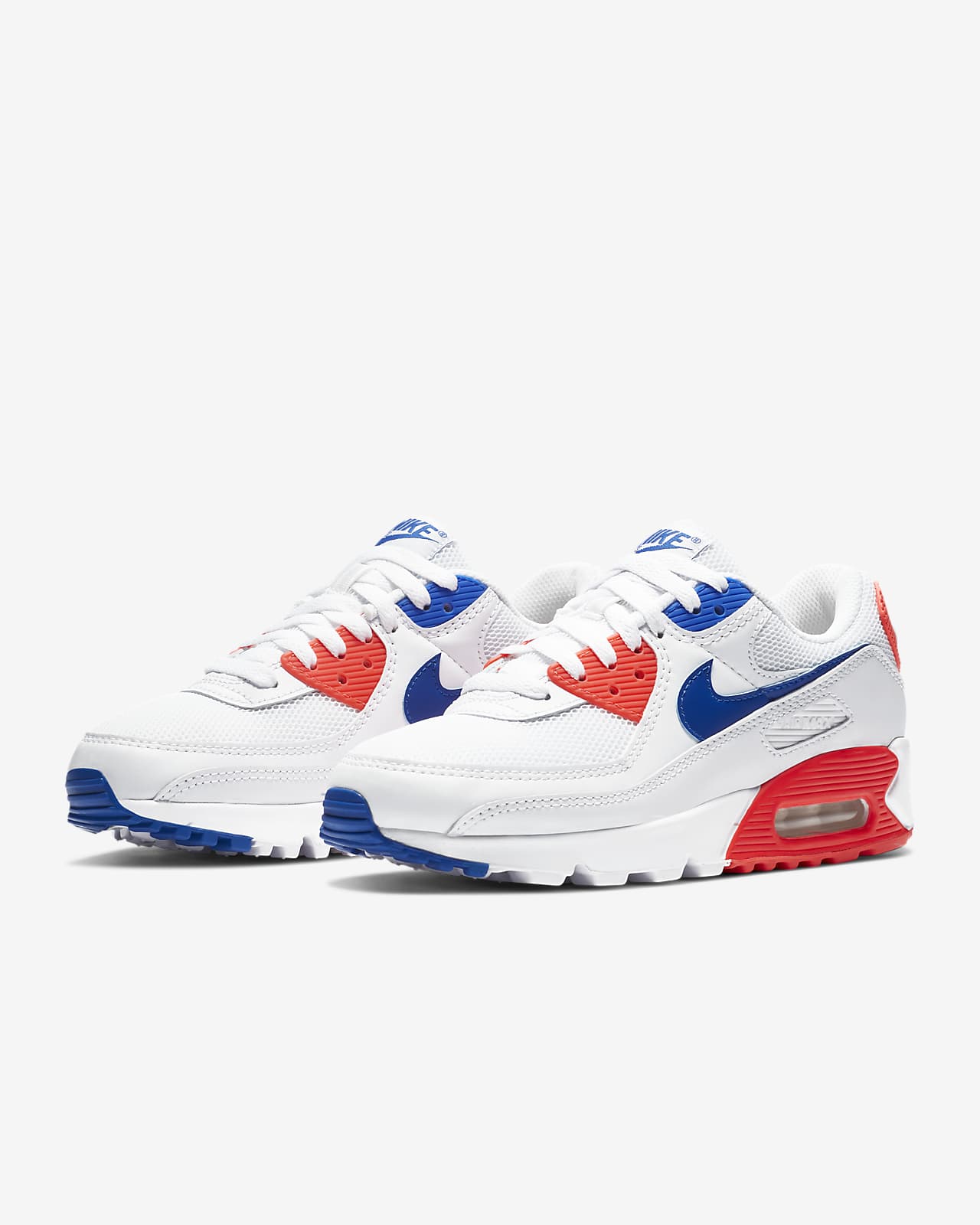 nike air max 90 red and blue