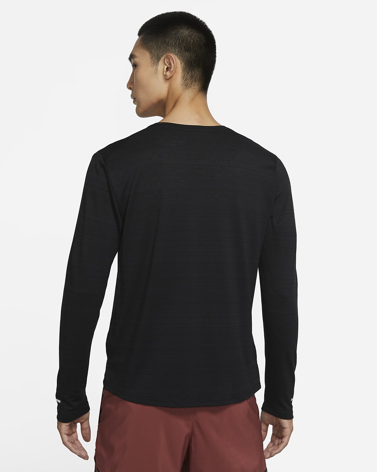 men's dri-fit miler running long sleeve shirt