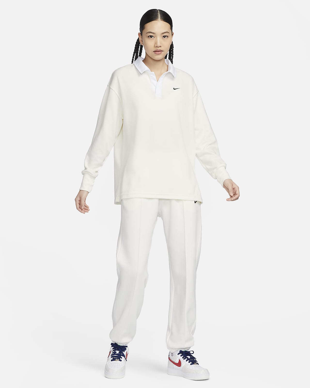Nike Sportswear Essential Women's Oversized Long-Sleeve Polo