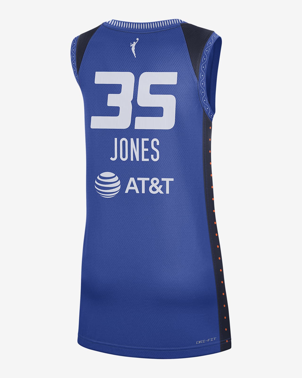 Nike Adult Connecticut Sun Jonquel Jones Blue Replica Rebel Jersey, Men's, Medium