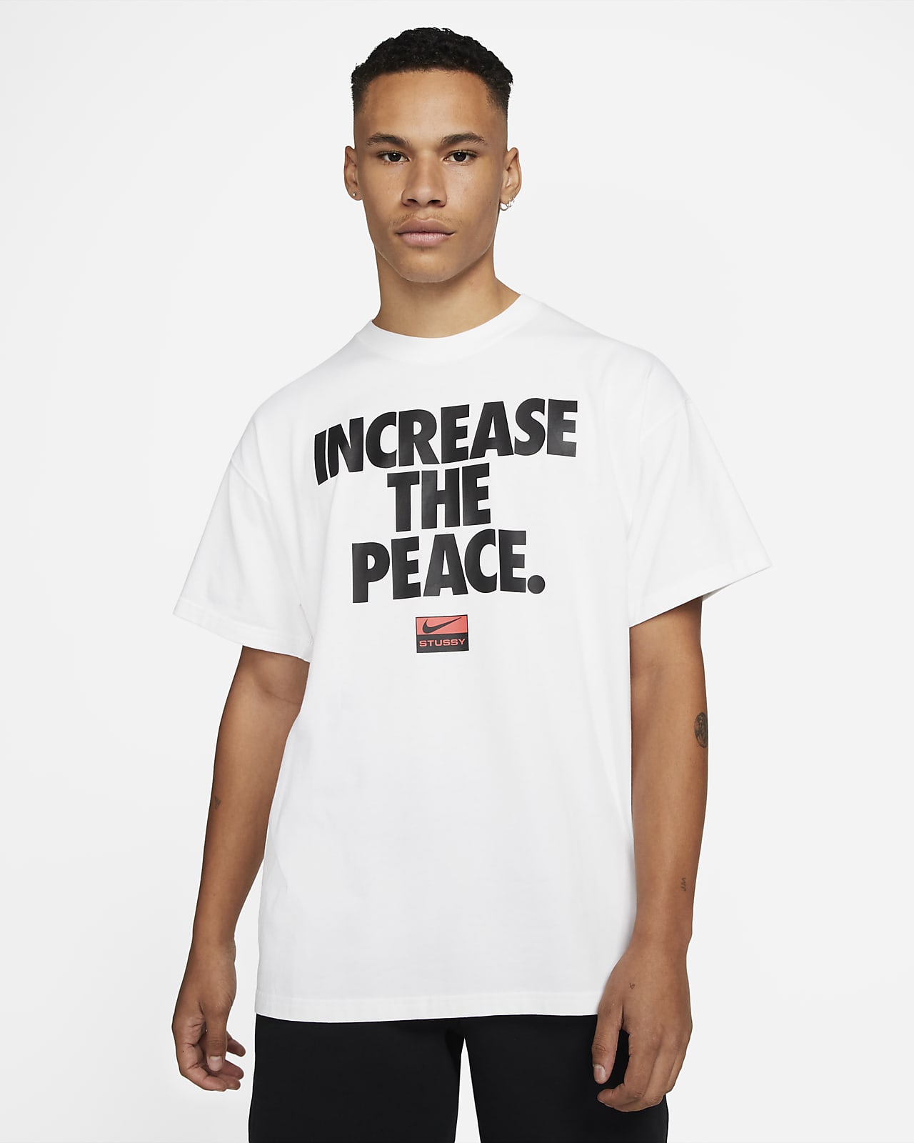 stussy nike increase the peace t shirt