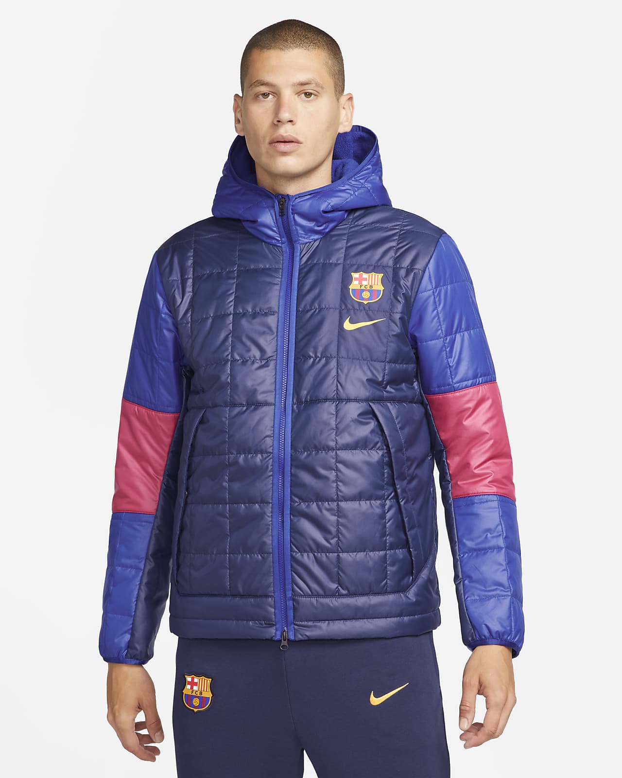 FC Barcelona Synthetic-Fill Men's Fleece Jacket