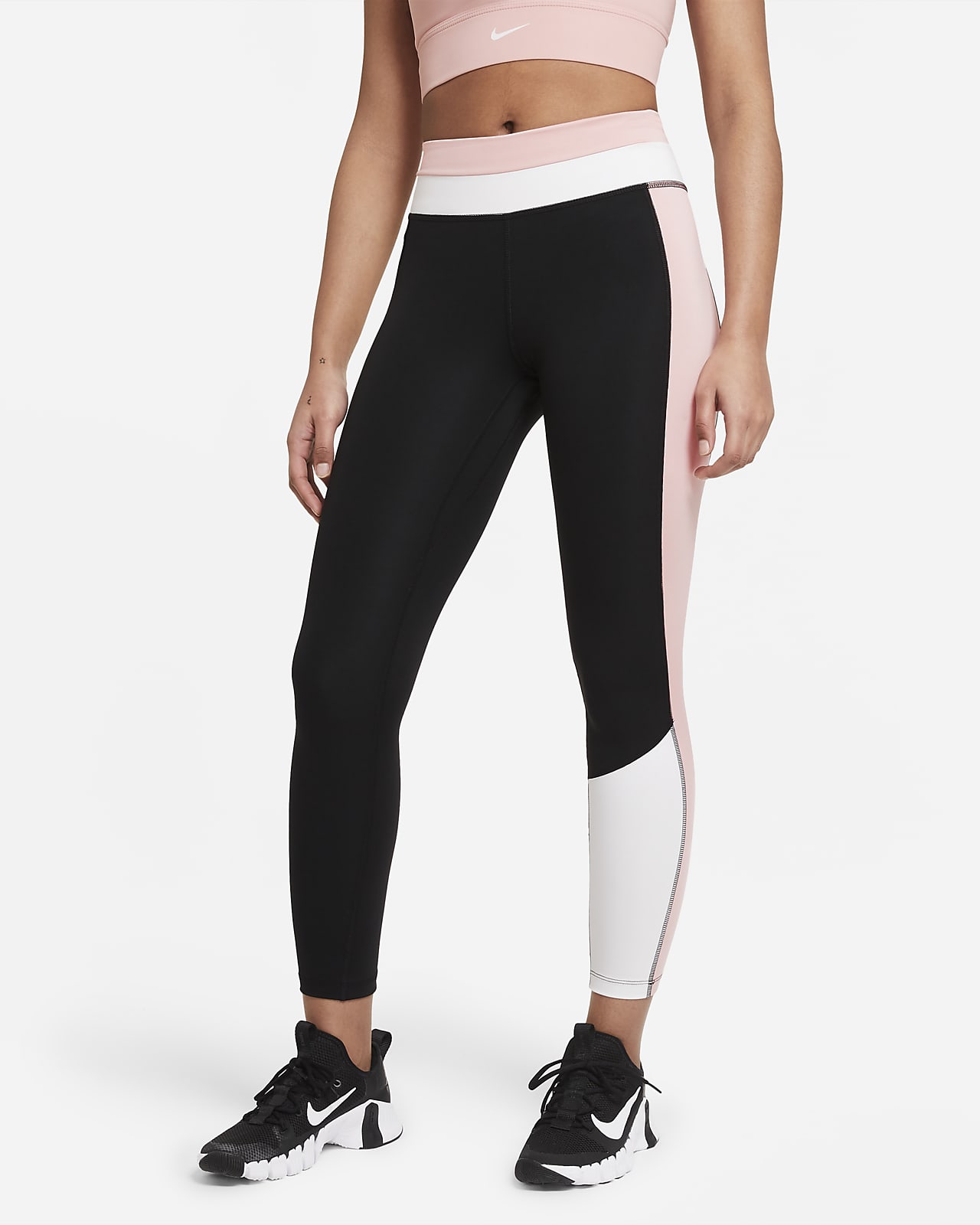 nike one colour block leggings