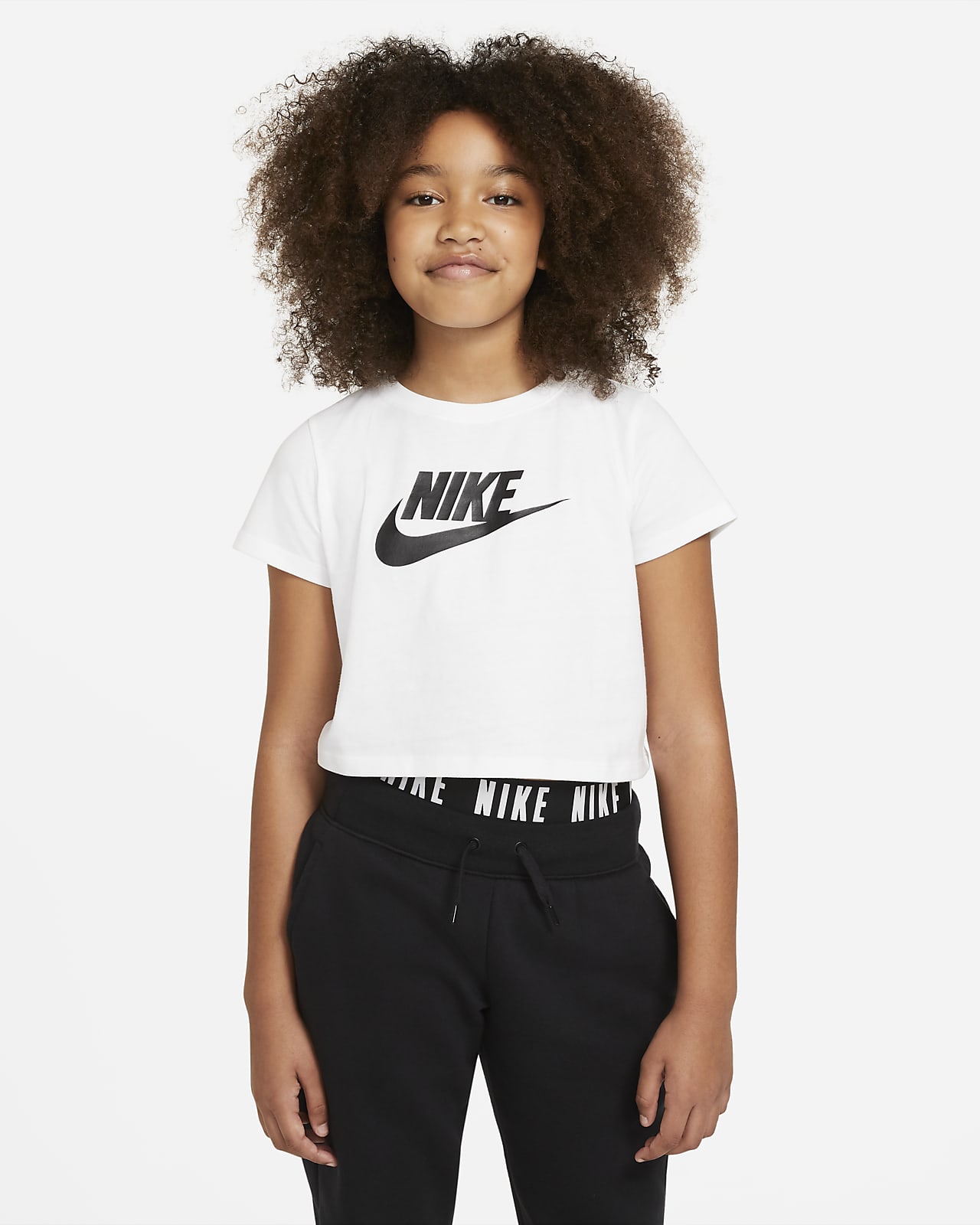Nike Sportswear Cropped-T-shirt til større børn (piger)