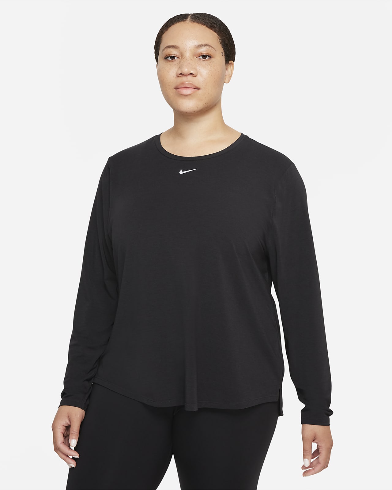 Nike Dri-FIT UV One Luxe Standard Fit Long-Sleeve Top (Plus Size). Nike.com