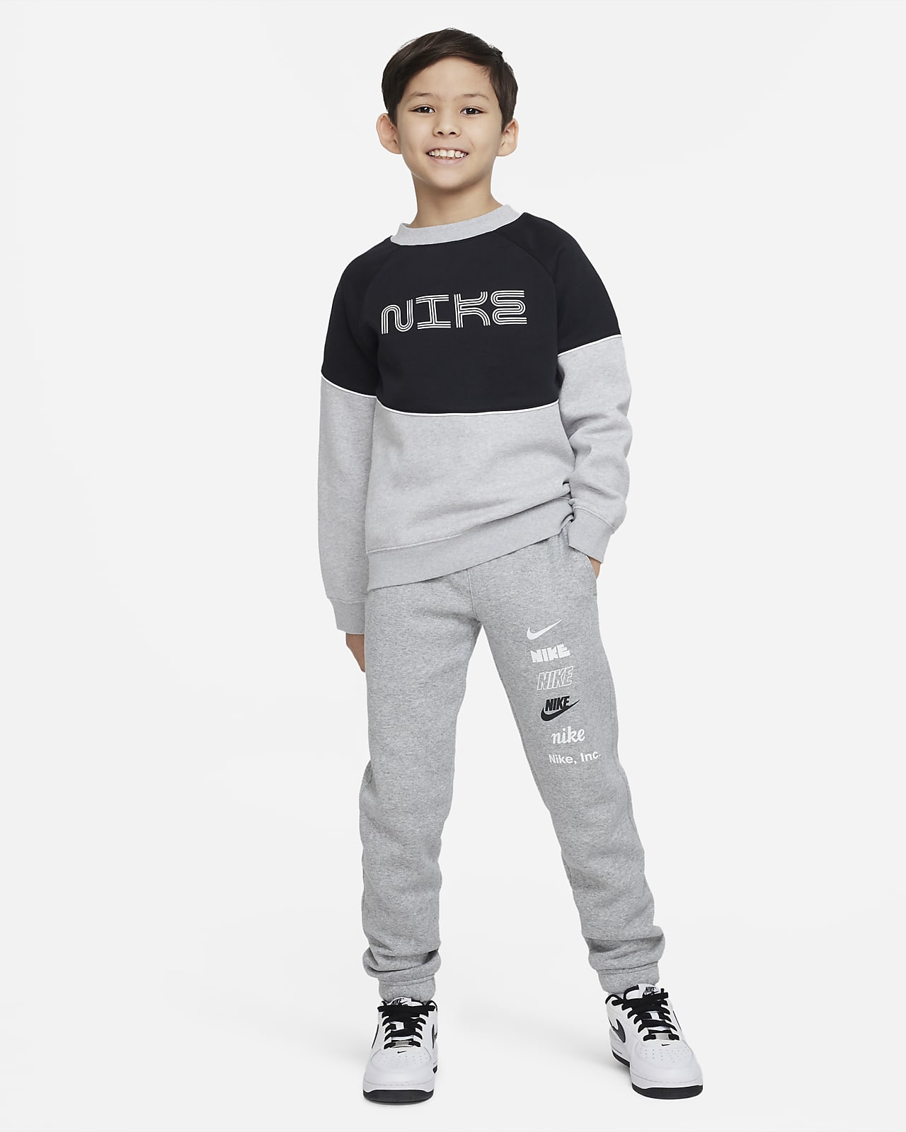 Grey nike hotsell joggers kids