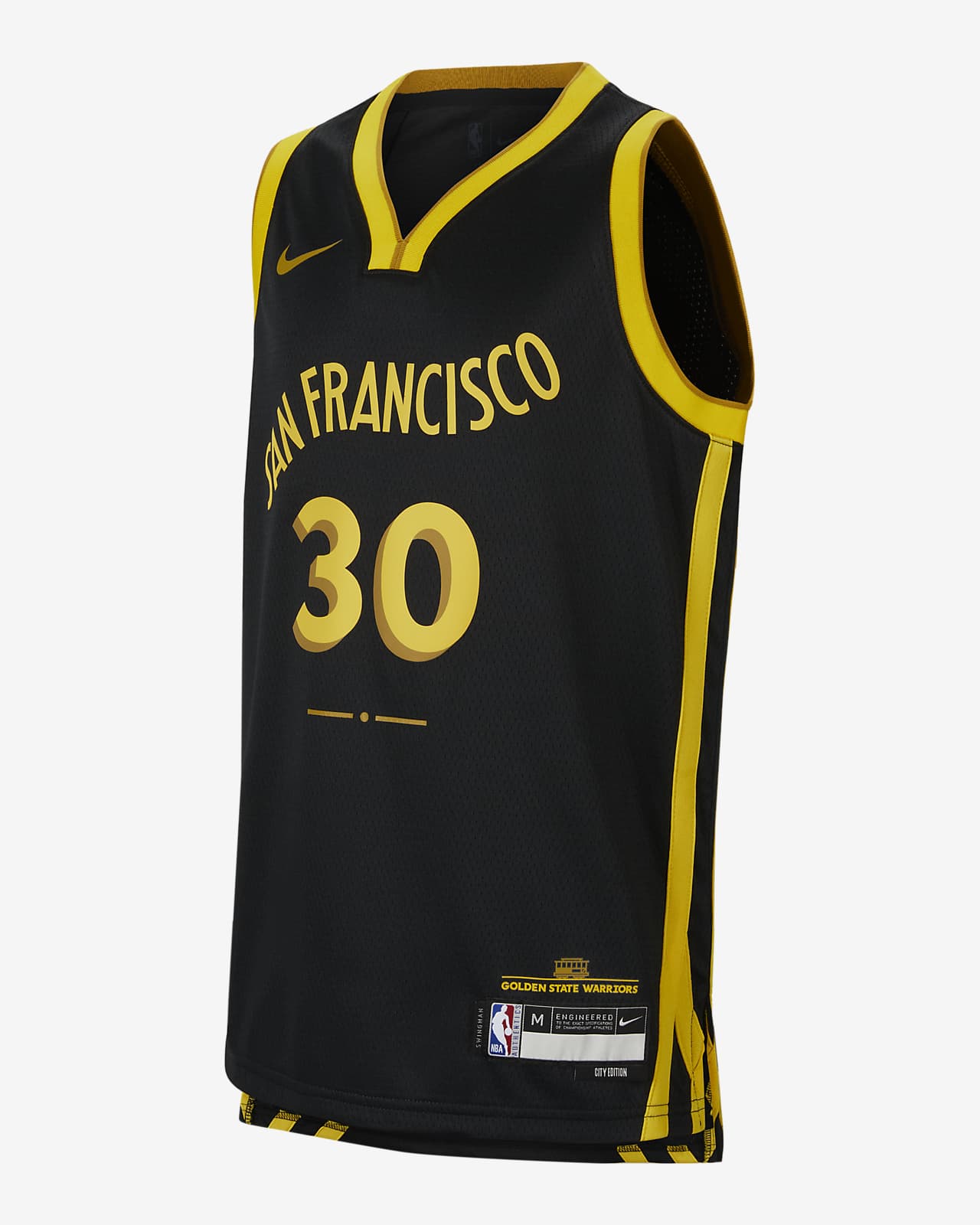 Stephen Curry Golden State Warriors 2023/24 City Edition Camiseta Nike Dri-FIT NBA Swingman - Niño/a