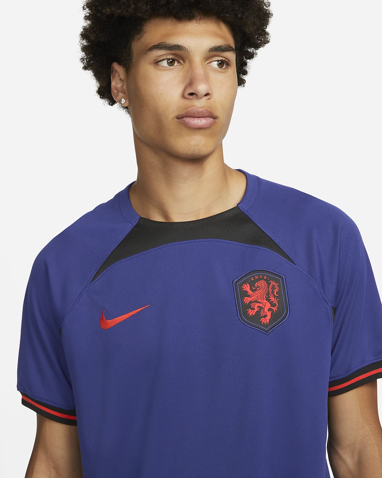 Nike Netherlands KNVB Crest WC22 Tee - Deep Royal Blue