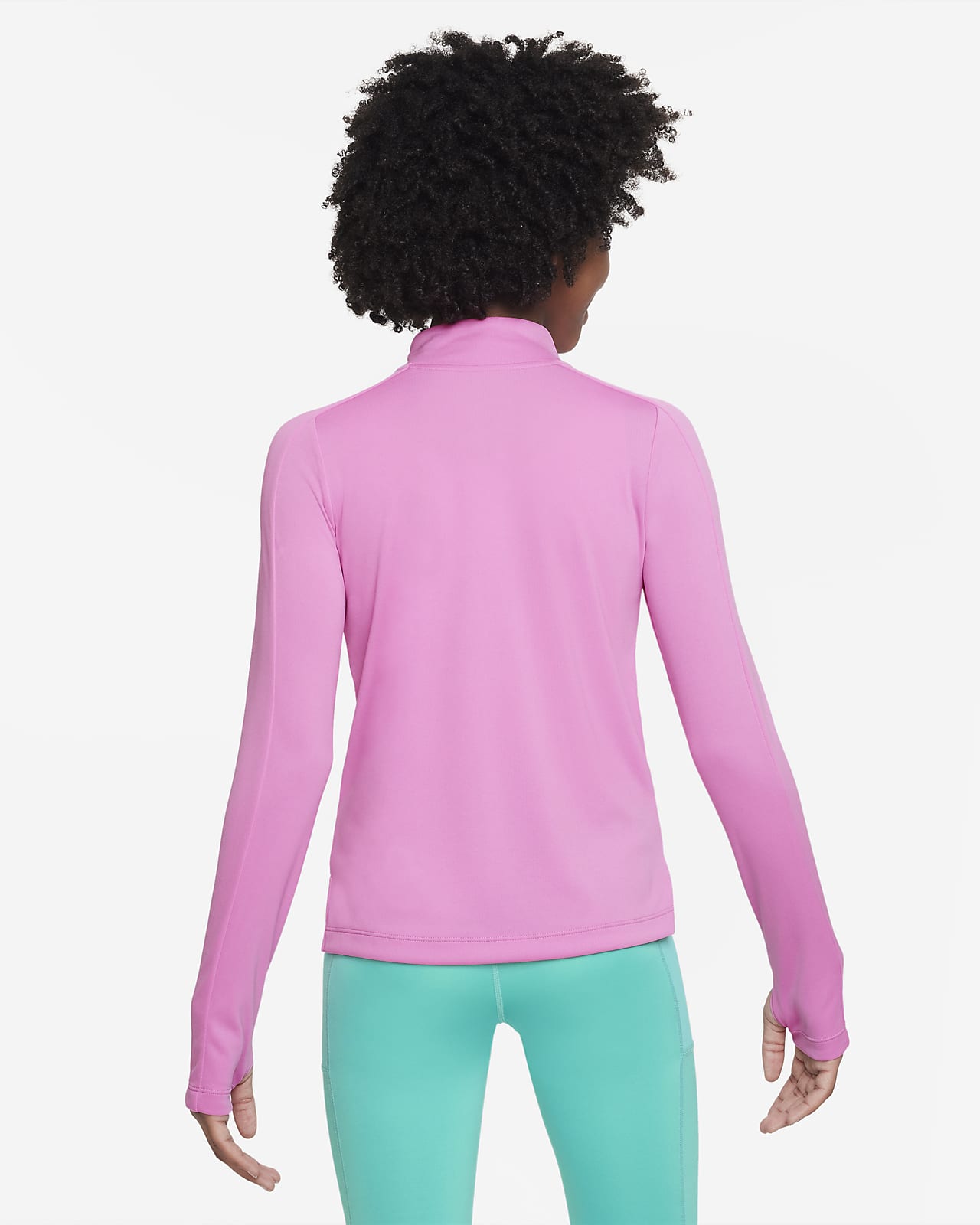 Pink dri fit long on sale sleeve