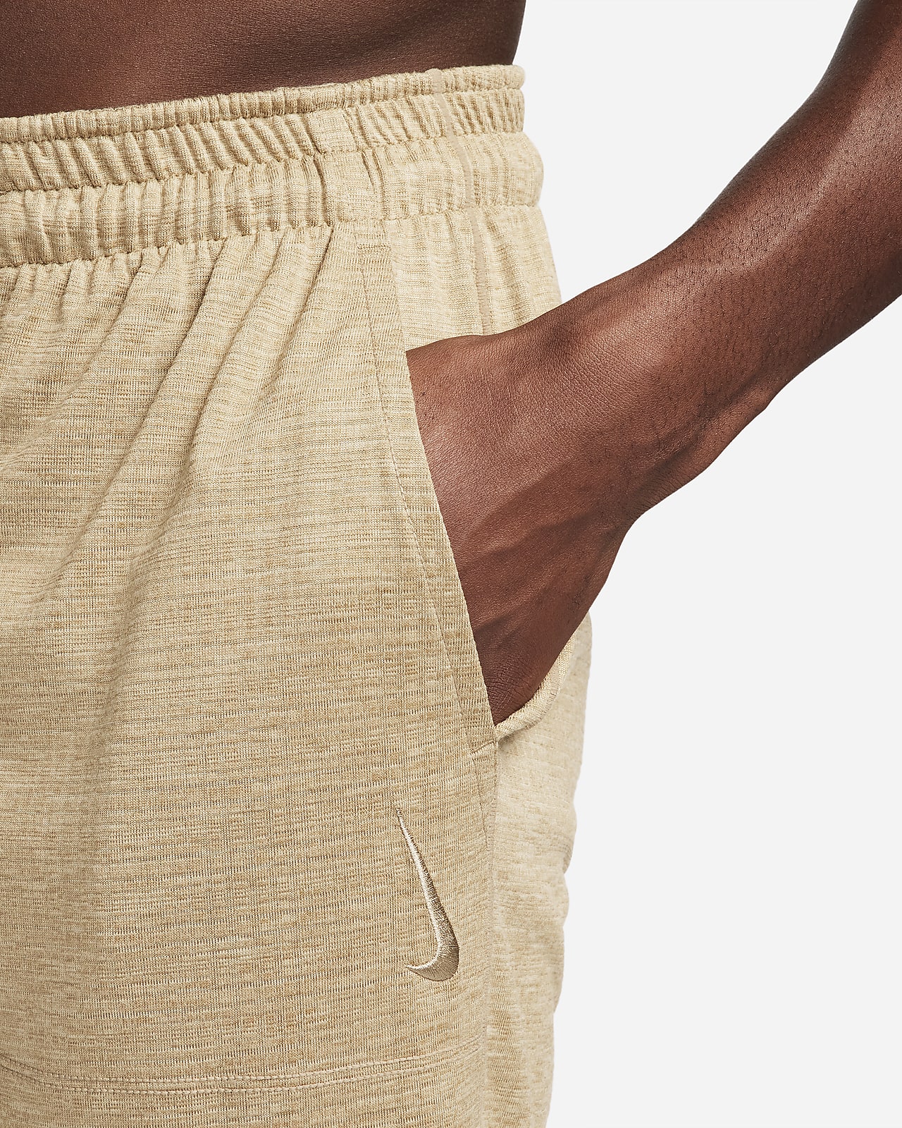 Nike Dri-Fit Yoga Ψηλόμεσο Παντελόνι Γυναικείας Φόρμας με Λάστιχο Μαύρο  Fleece DM7037-010