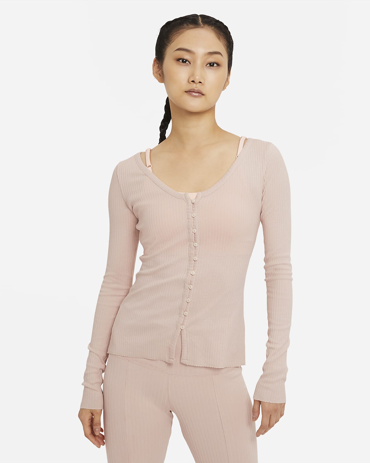 womens ribbed cardigan