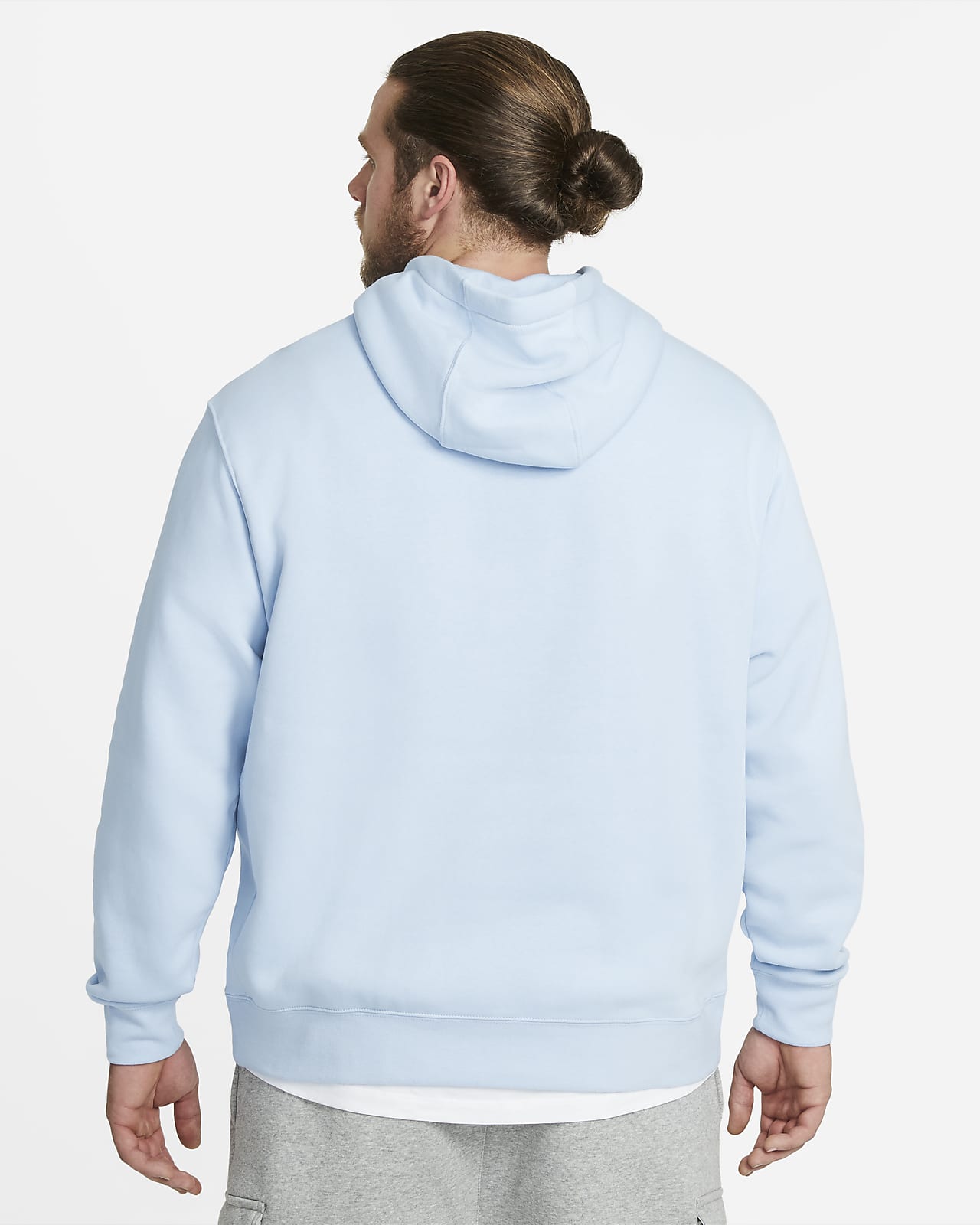 nike sportswear club fleece light blue