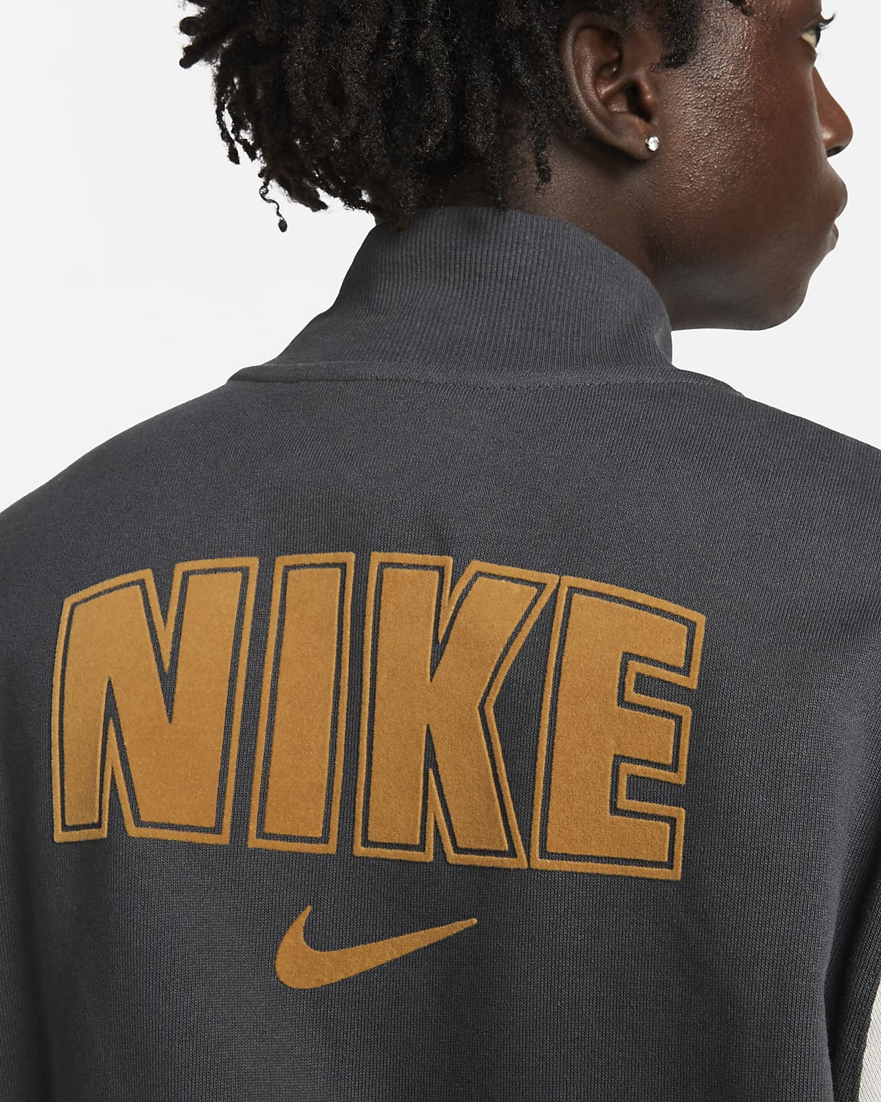Black Nike Sportswear Authentics Varsity Jacket | size?