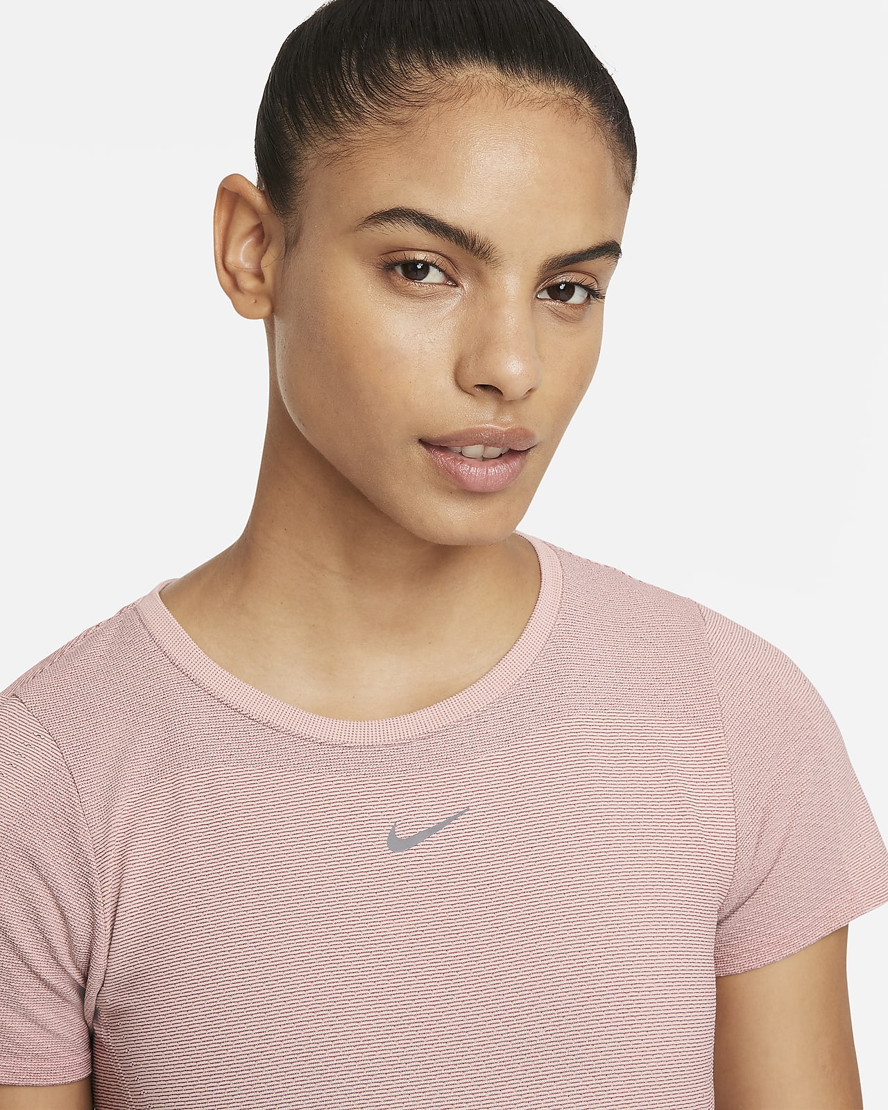 pink nike training top