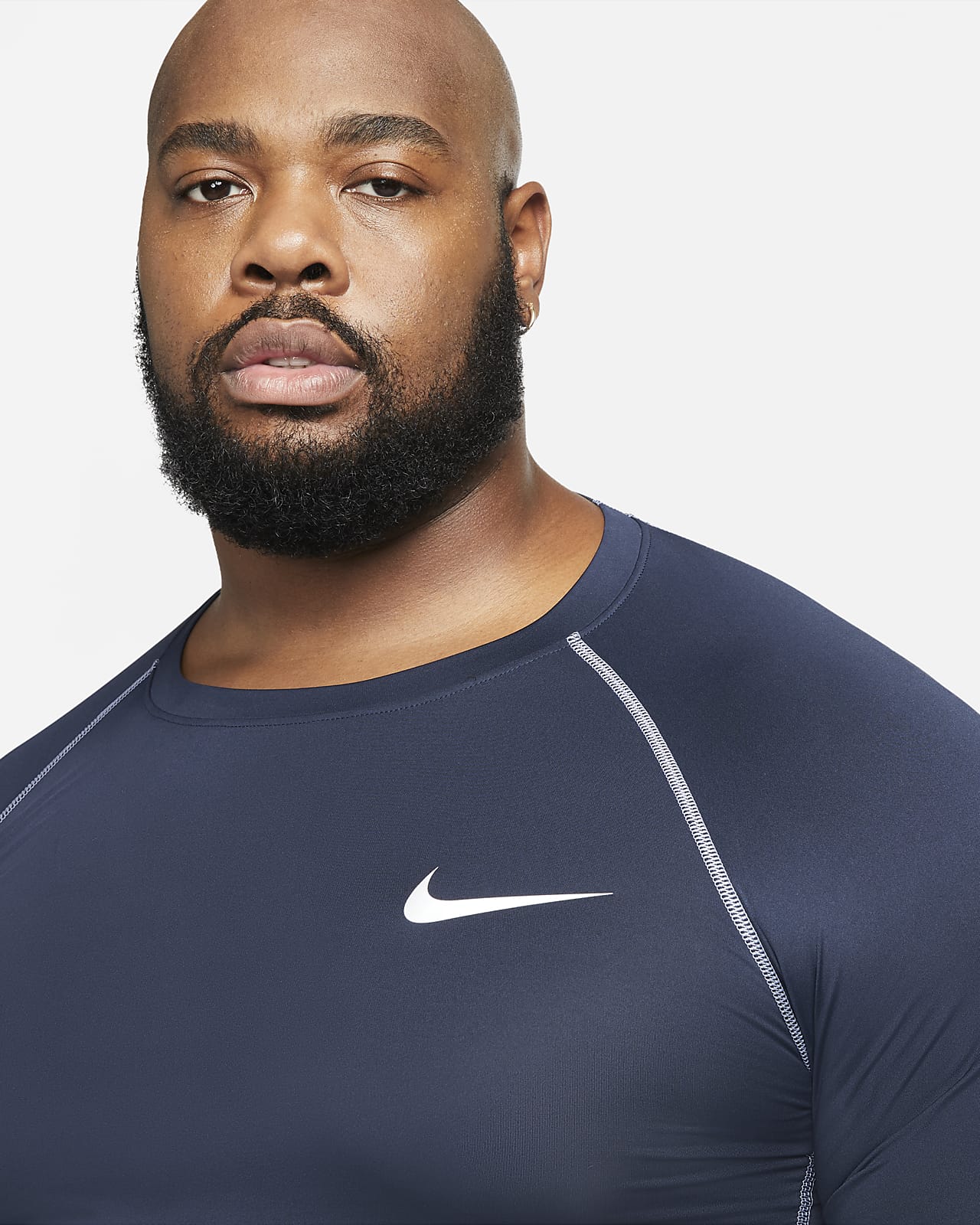 Nike Pro Men Black Solid Tight Fit Long Sleeve MOCK Dri-FIT Training  T-shirt - Price History