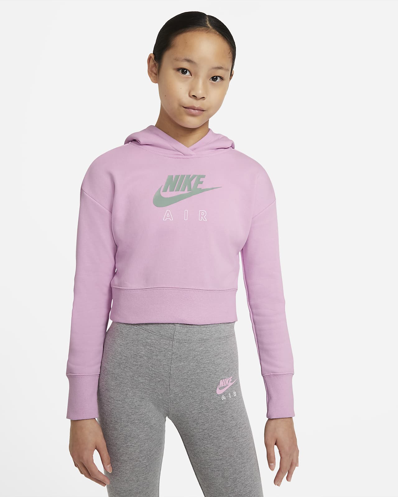 Cropped French Terry Hoodie. Nike.com