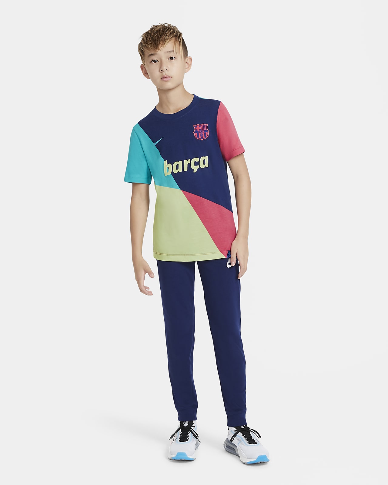 Tee-shirt de football FC Barcelona pour Enfant plus âgé
