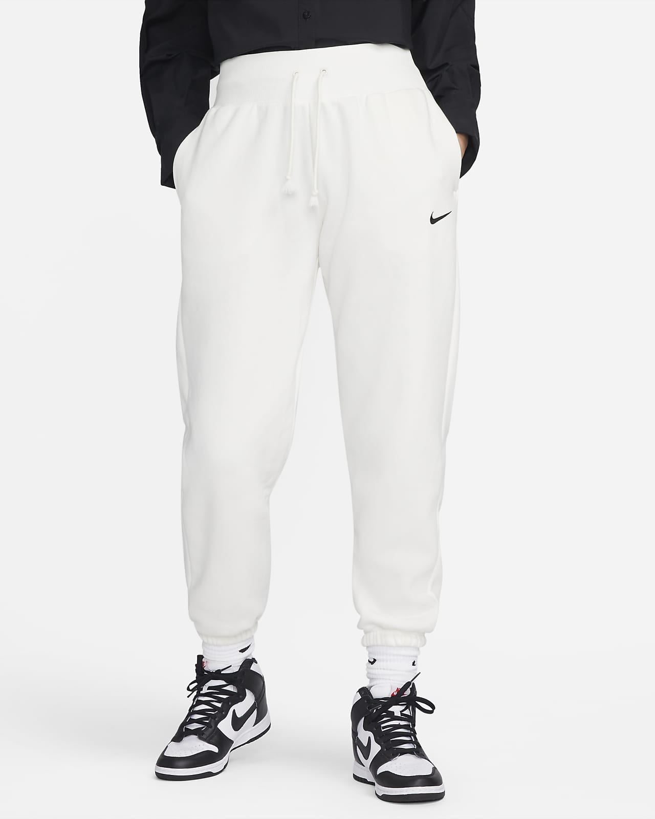 Nike Sportswear Phoenix Fleece 女款高腰寬版運動褲