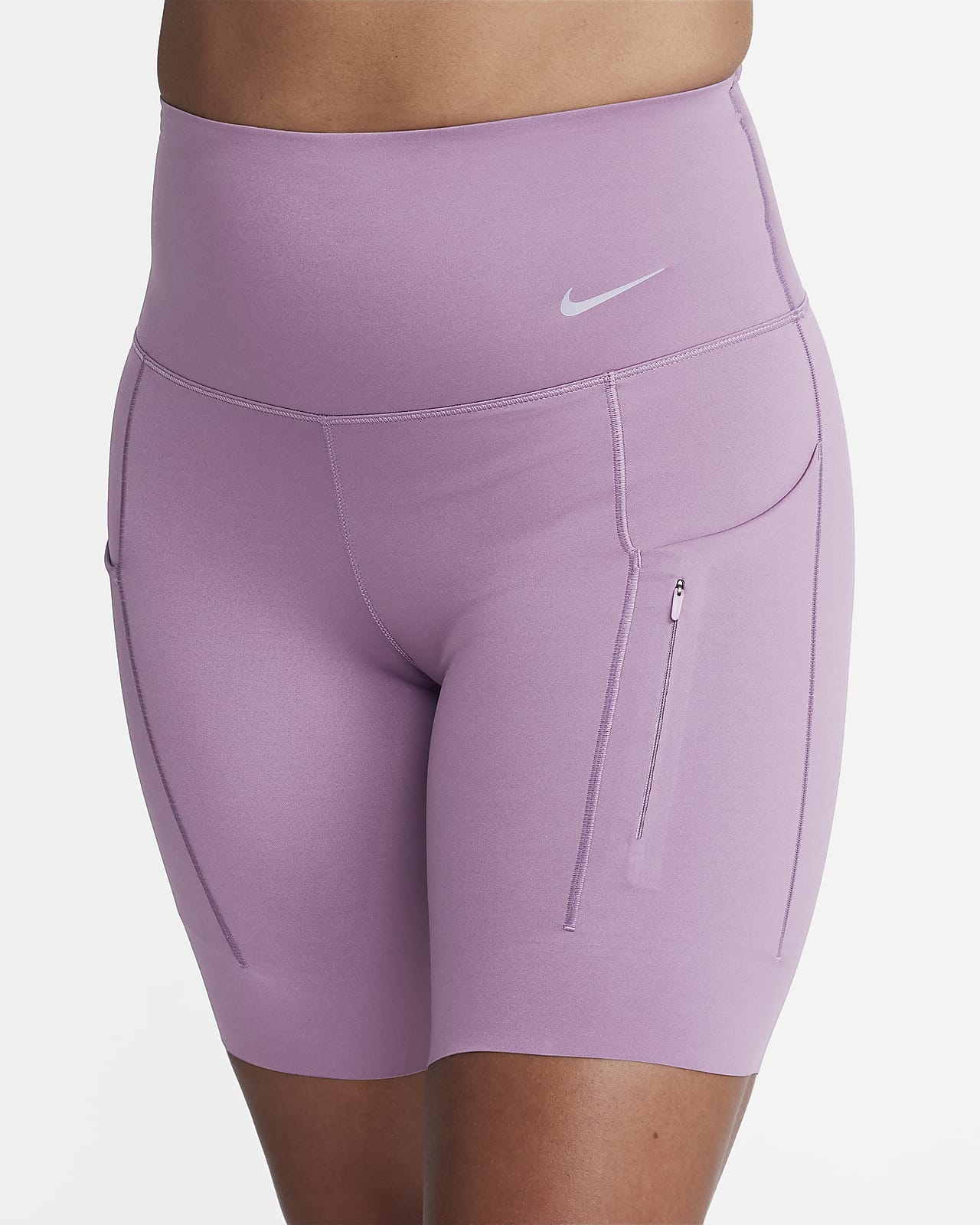 Nike Go Women's High-Waisted 8" Biker Shorts with Pockets. Nike .com