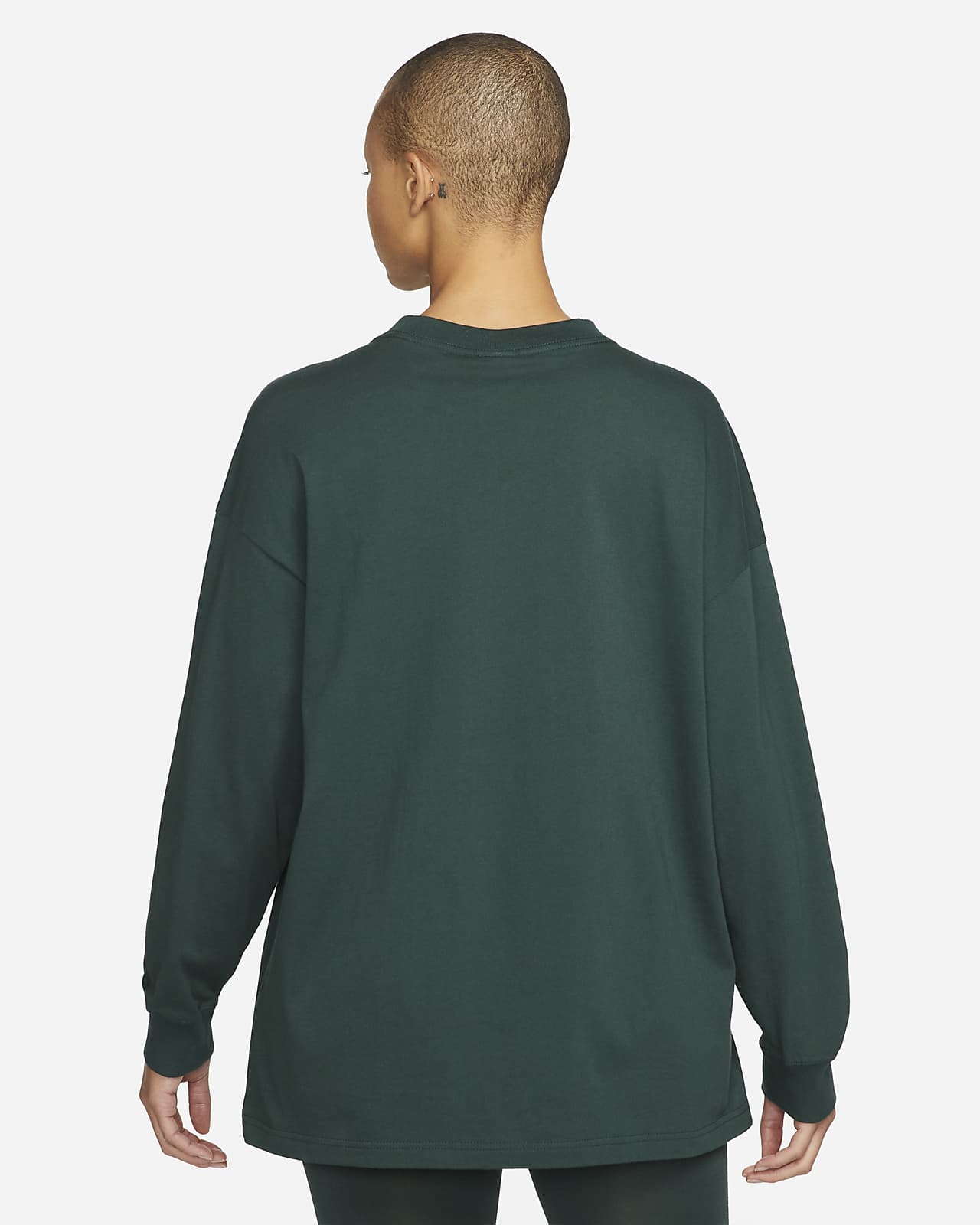 Nike Yoga Luxe Long Sleeve T-Shirt Green