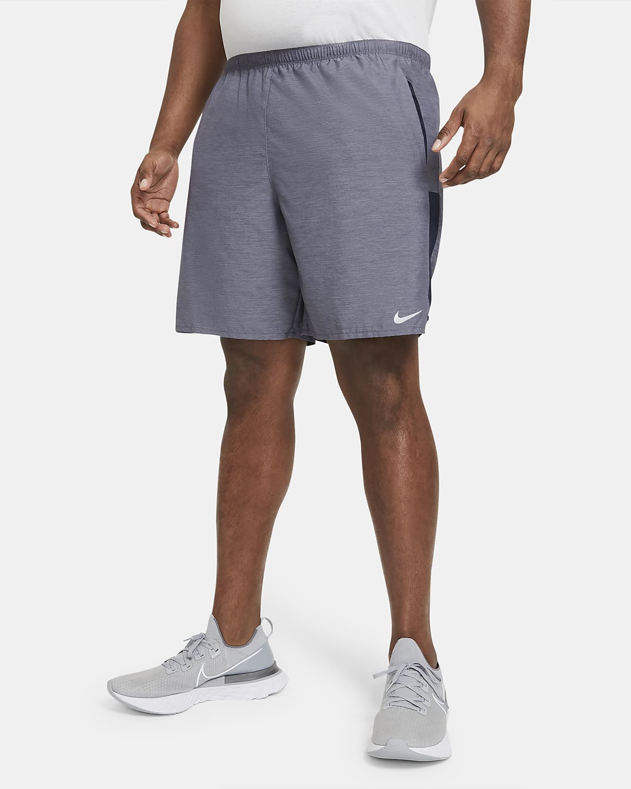 nike challenger shorts grey