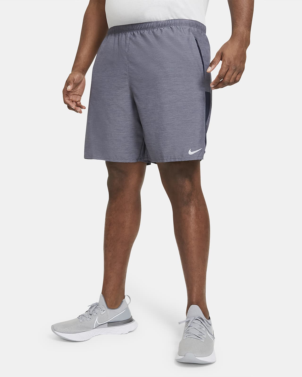 nike grey challenger shorts