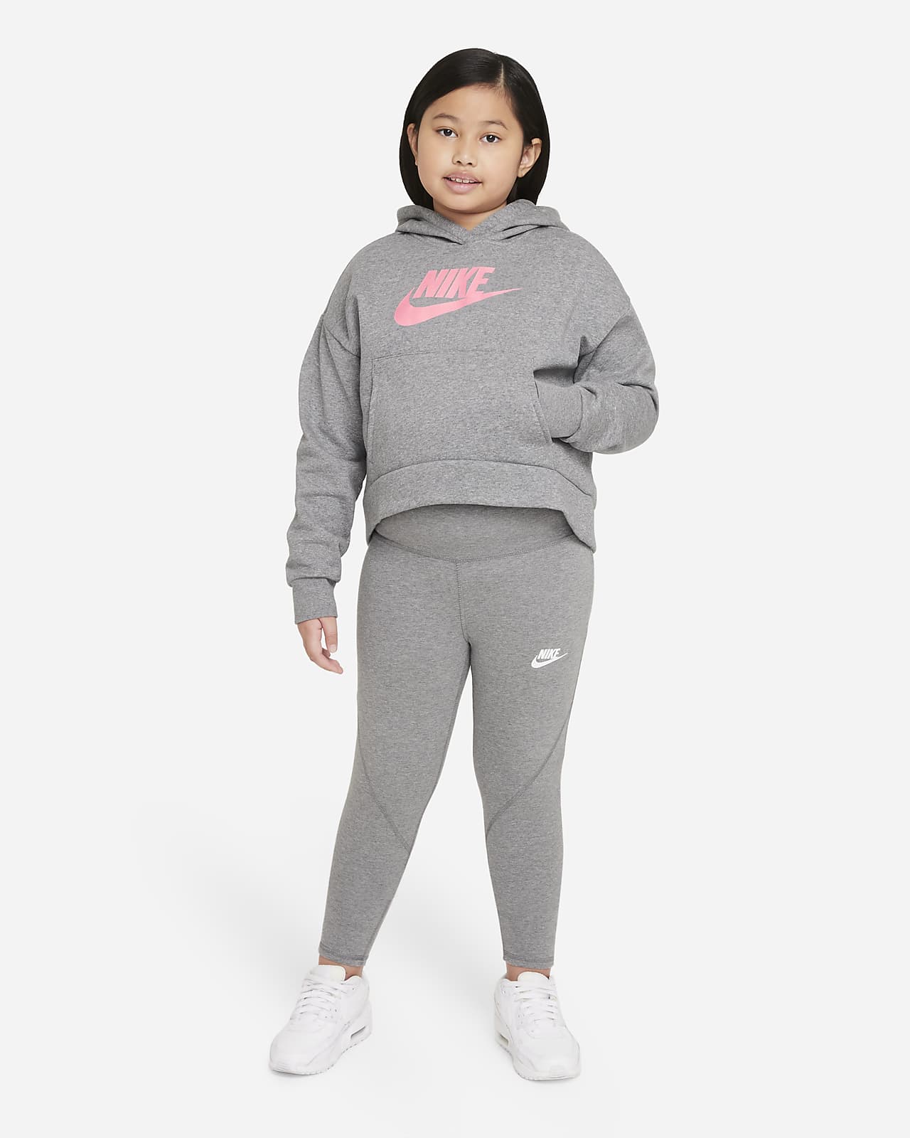 Nike Girl's Sportswear Club Fleece Hoodie (Little Kids/Big Kids