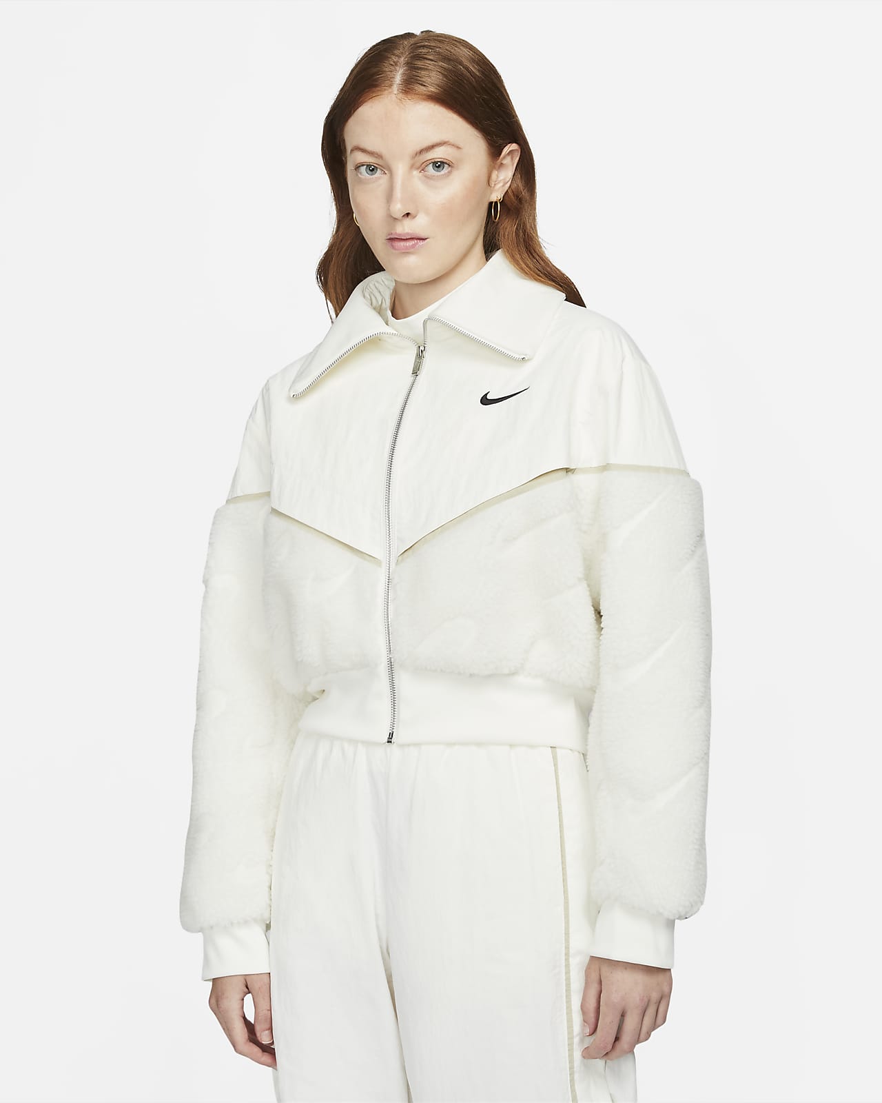 nike sportswear jacket white