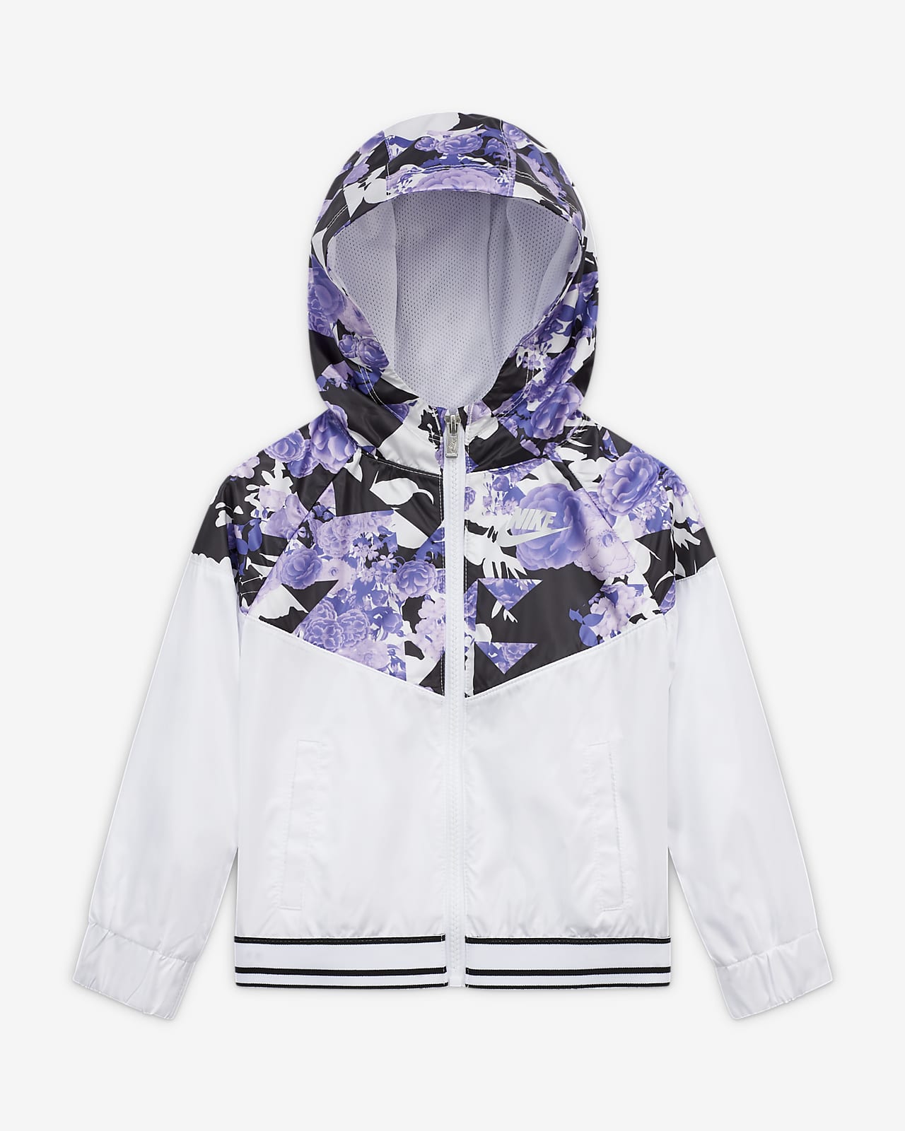 Jacka Nike Sportswear Windrunner med hel dragkedja för små barn Jacka Nike Sportswear Windrunner med hel dragkedja för små barn