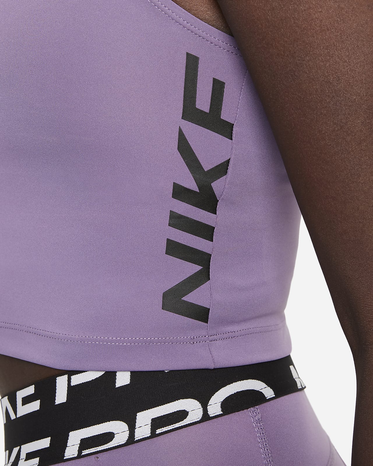 nike cropped running tank