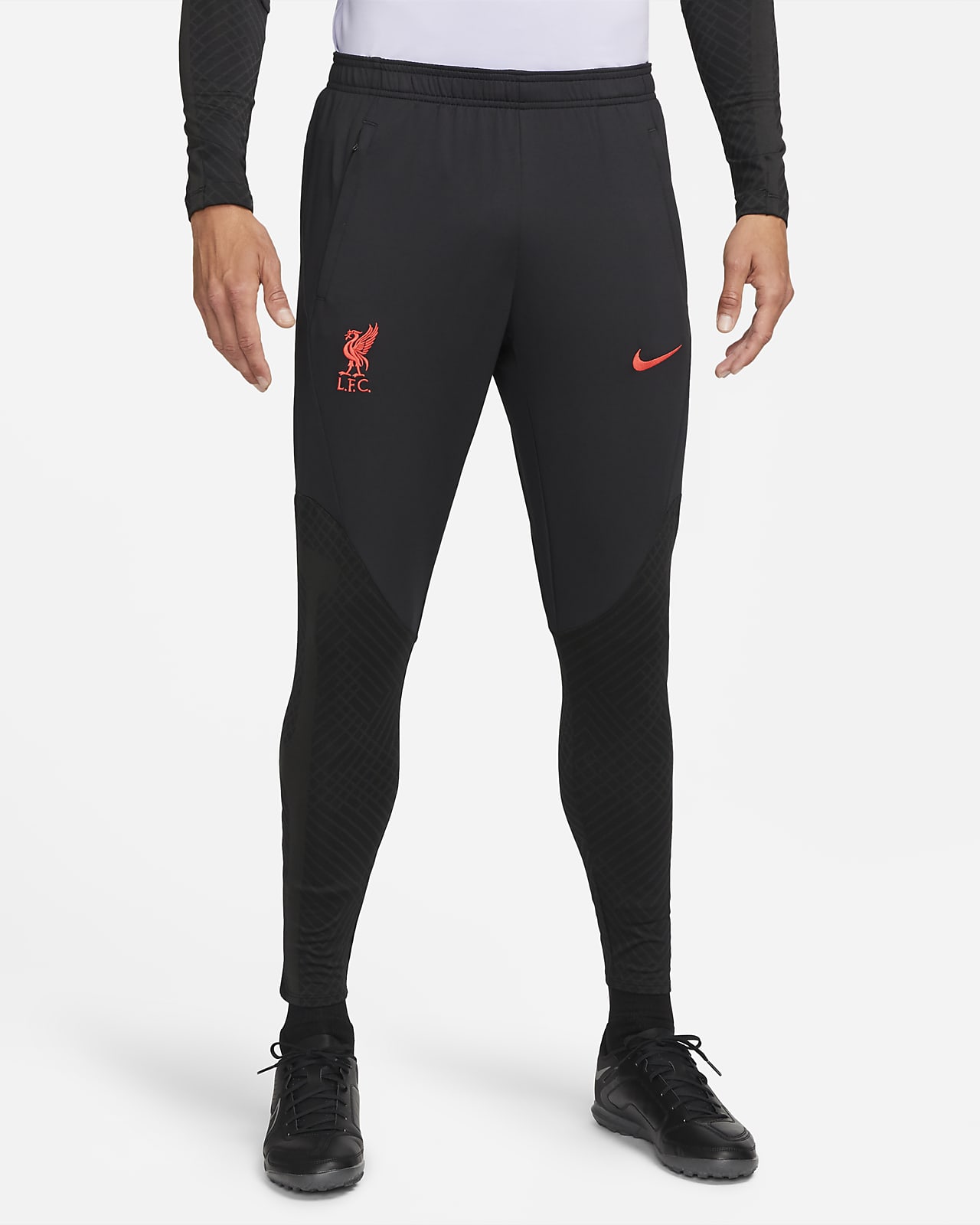 Pantalones de fútbol de visitante para hombre Nike Liverpool Strike.