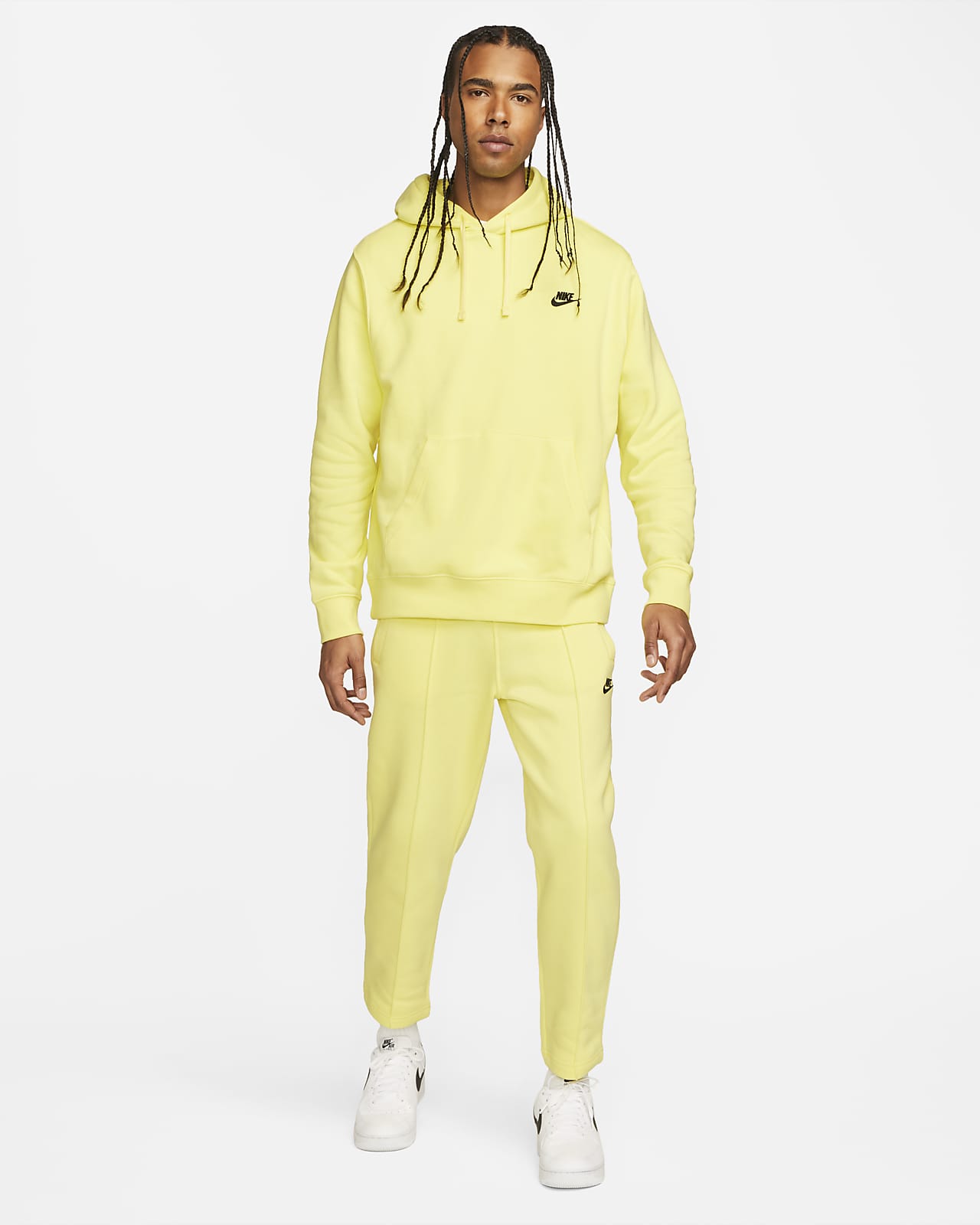 mustard hoodie nike