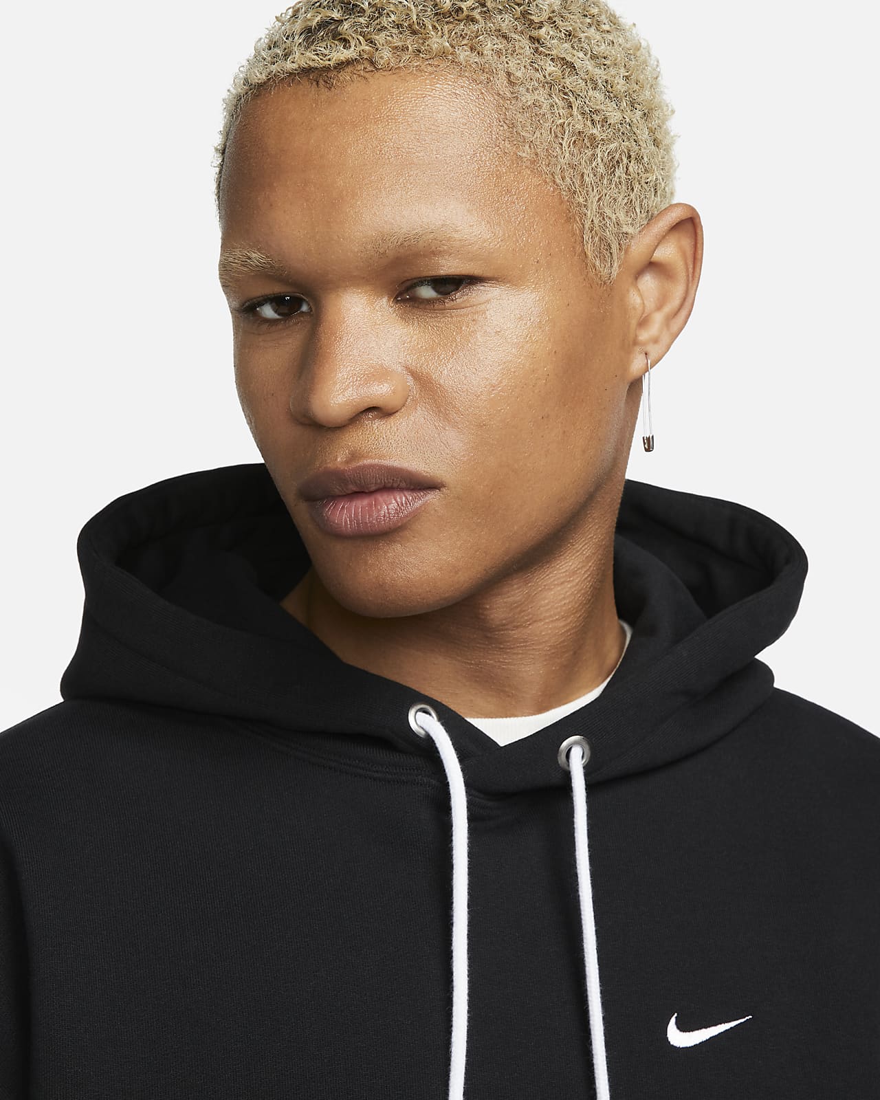 Nike Solo Swoosh hoodie van sweatstof voor heren. Nike NL