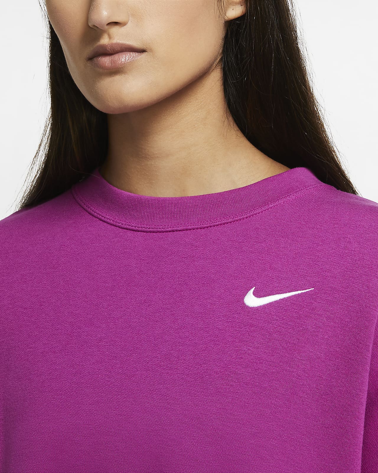 women's fleece crew nike sportswear heritage