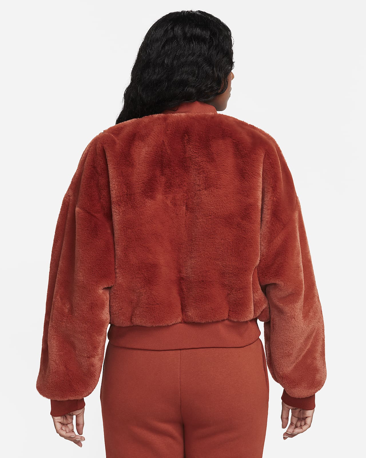 Nike Sportswear Women's Faux Fur Long Jacket.