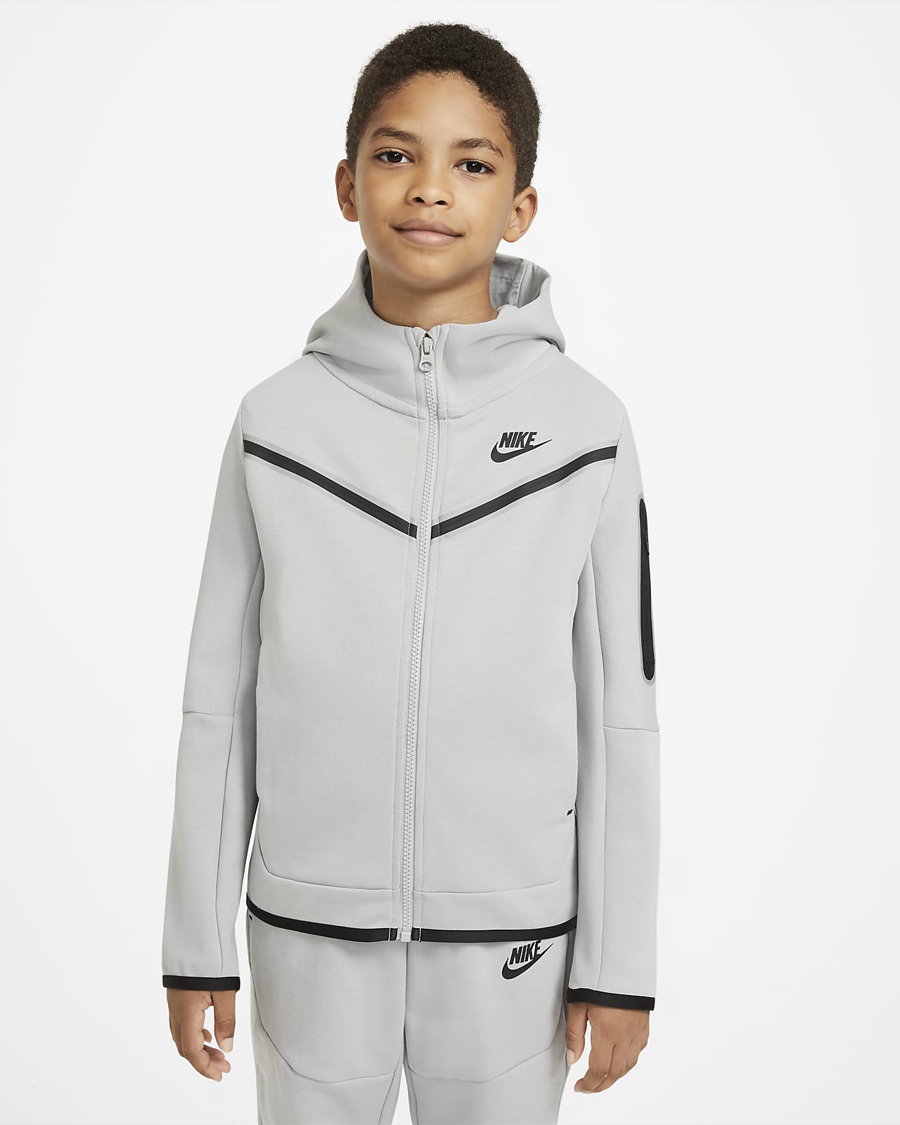 Nike Sportswear Tech Fleece Older Kids Boys Full Zip Hoodie Nike Lu