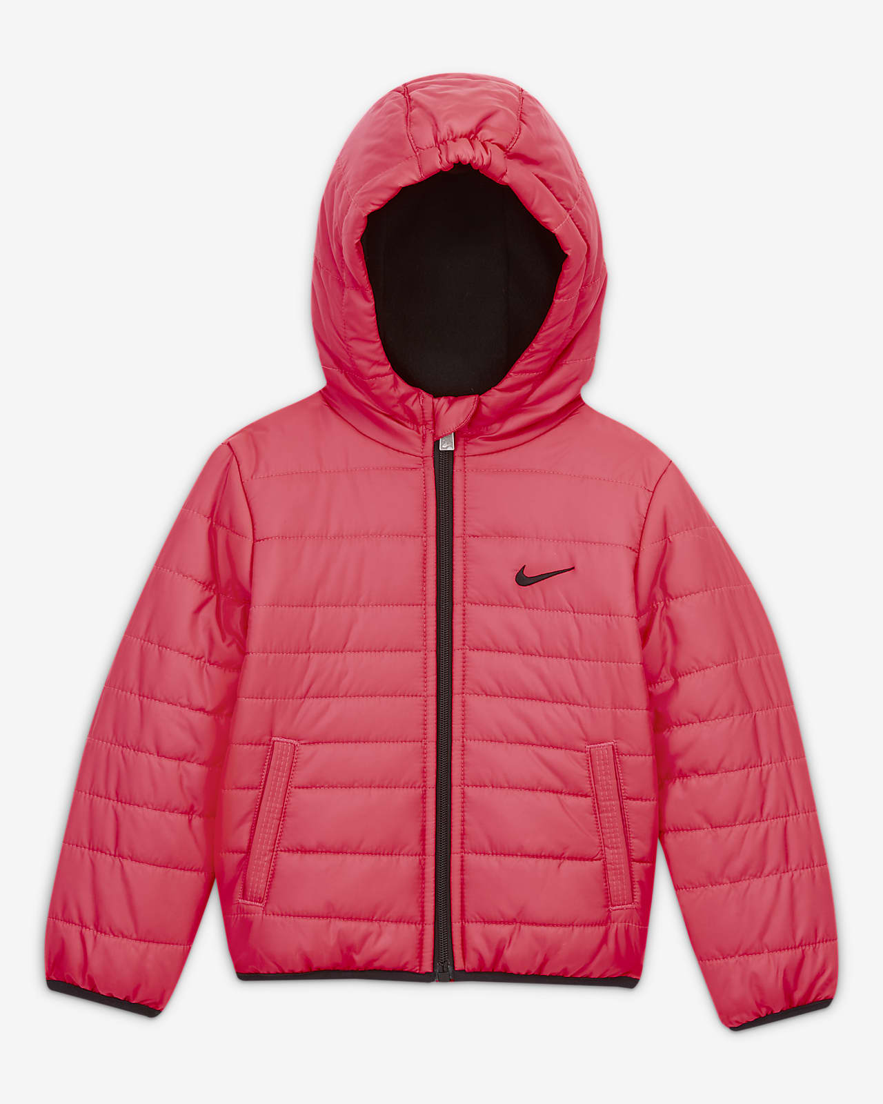 pink puffer jacket nike