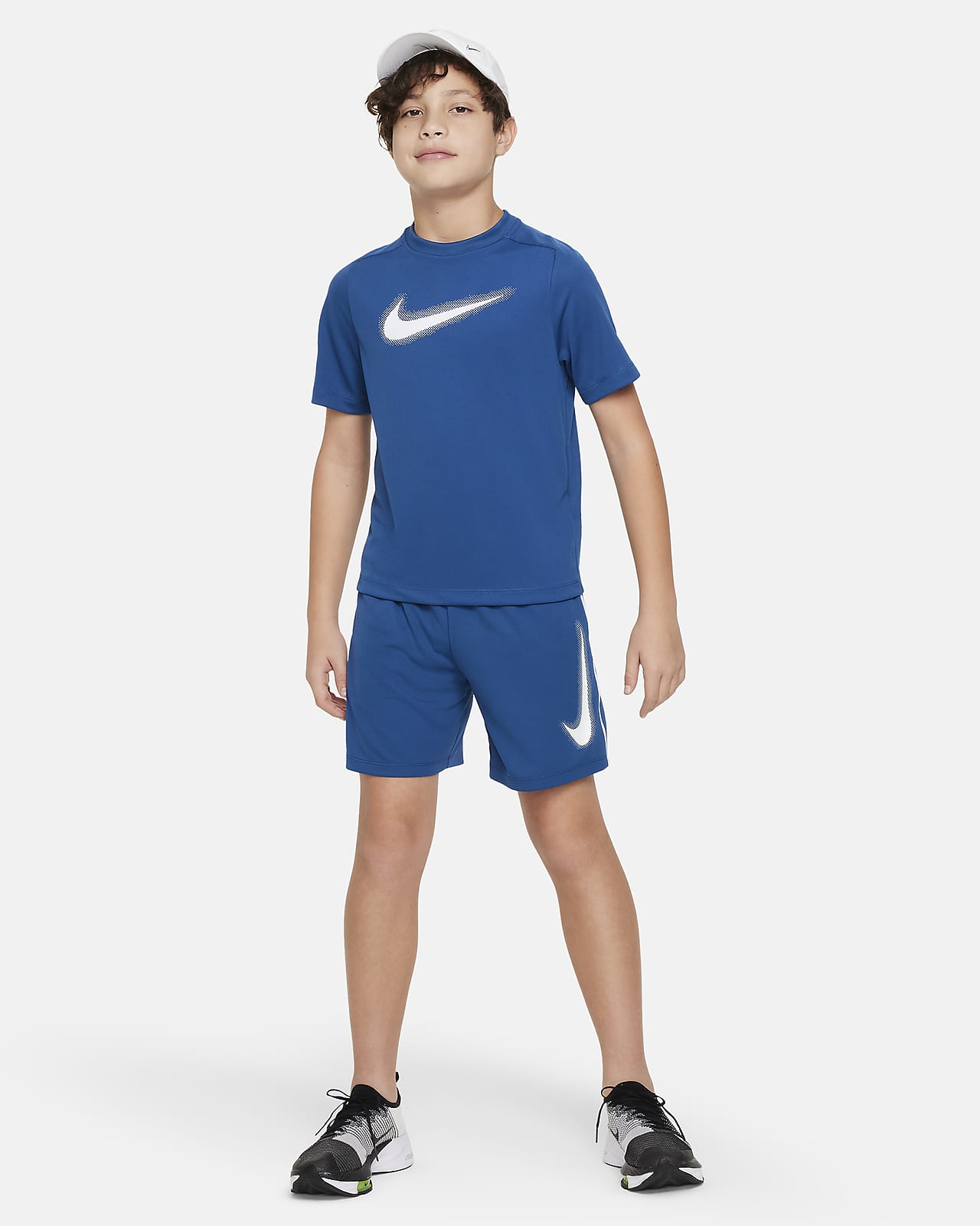 Blue nike cheap gym top