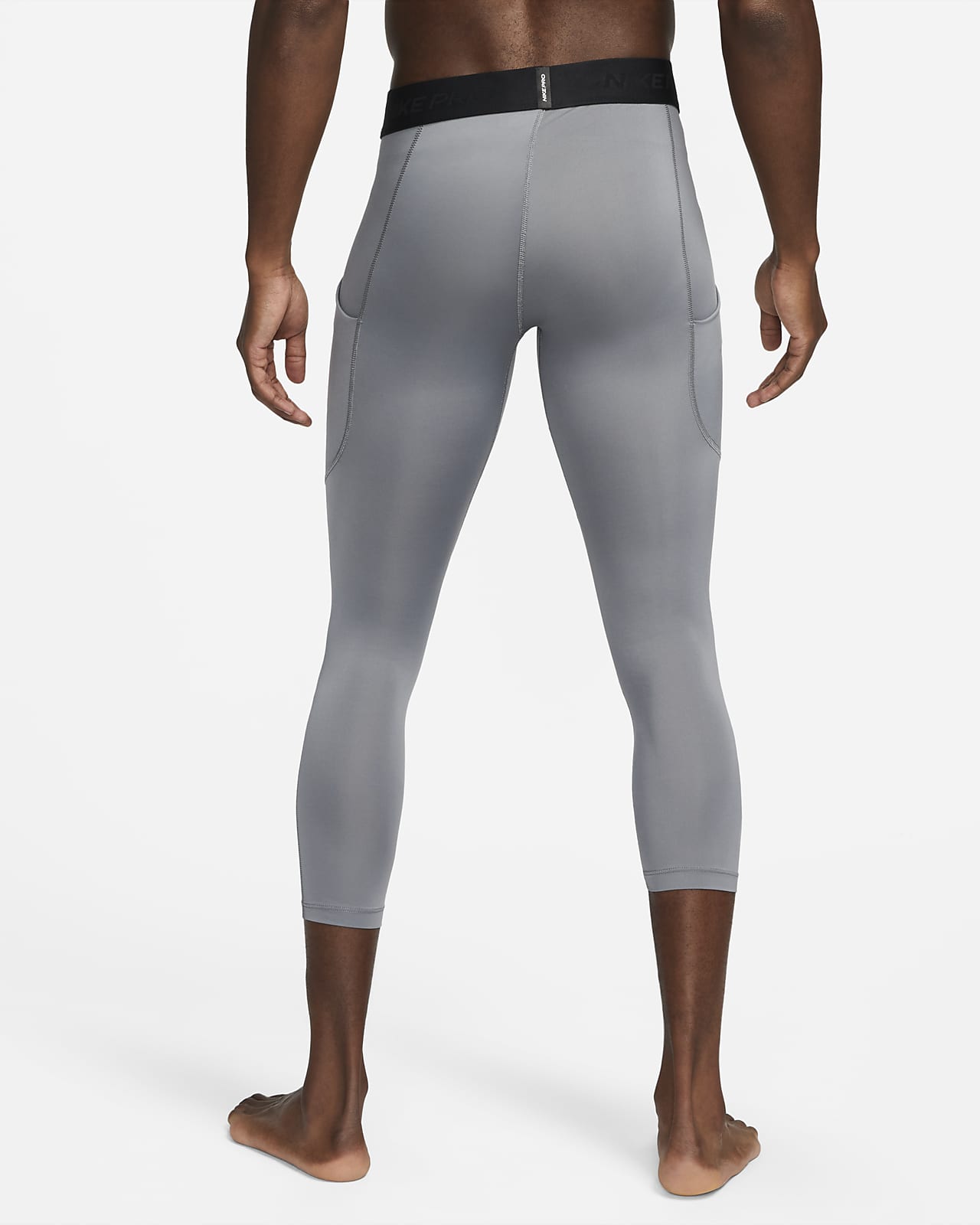 Nike Men's Pro Dri-Fit 3/4 Length Training Tights, White/Black, Medium :  : Clothing, Shoes & Accessories